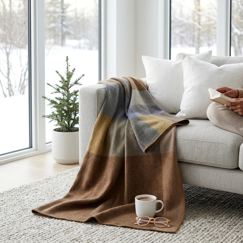 Standard Alpaca Throw Blanket