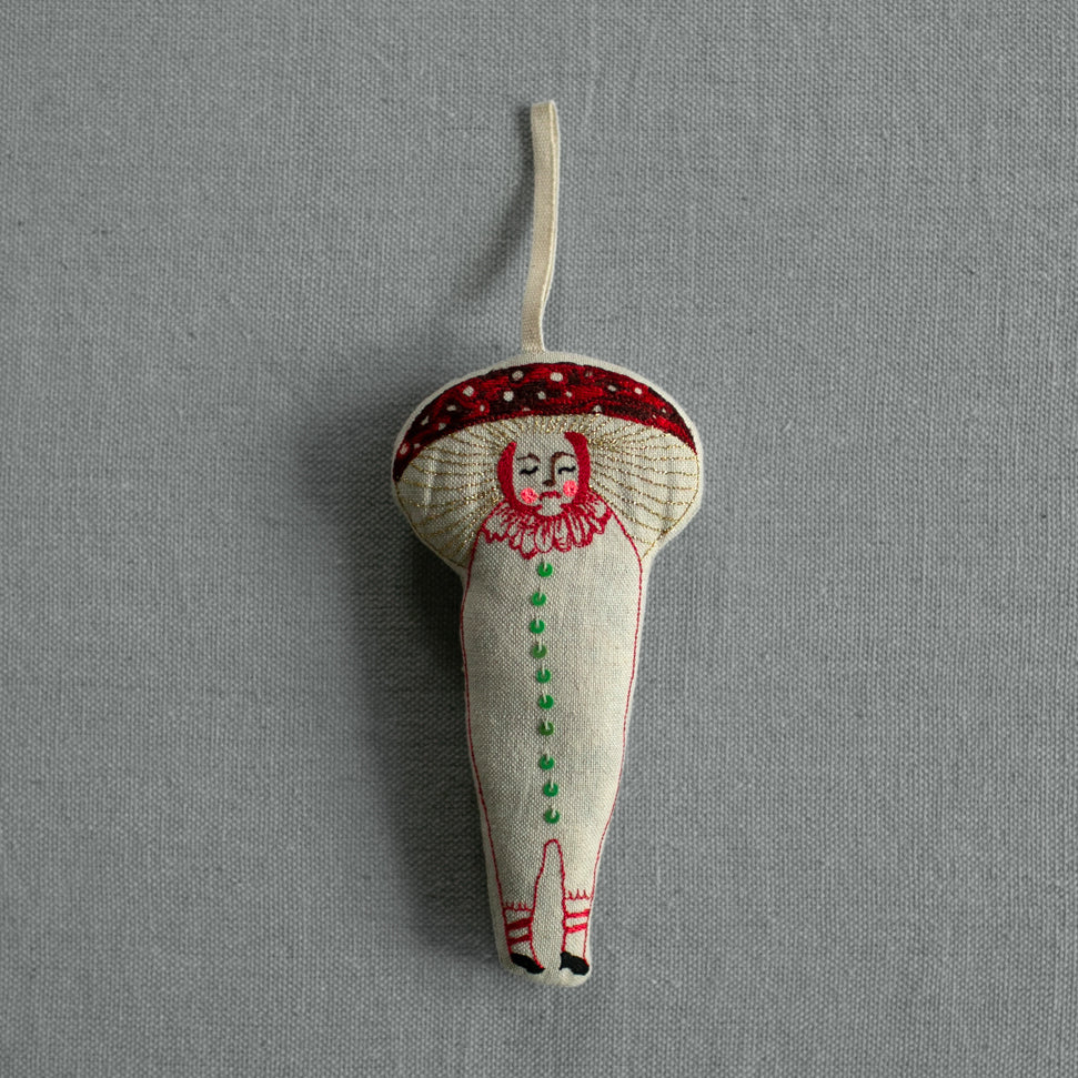 Skippy Cotton Embroidered Christmas Ornaments