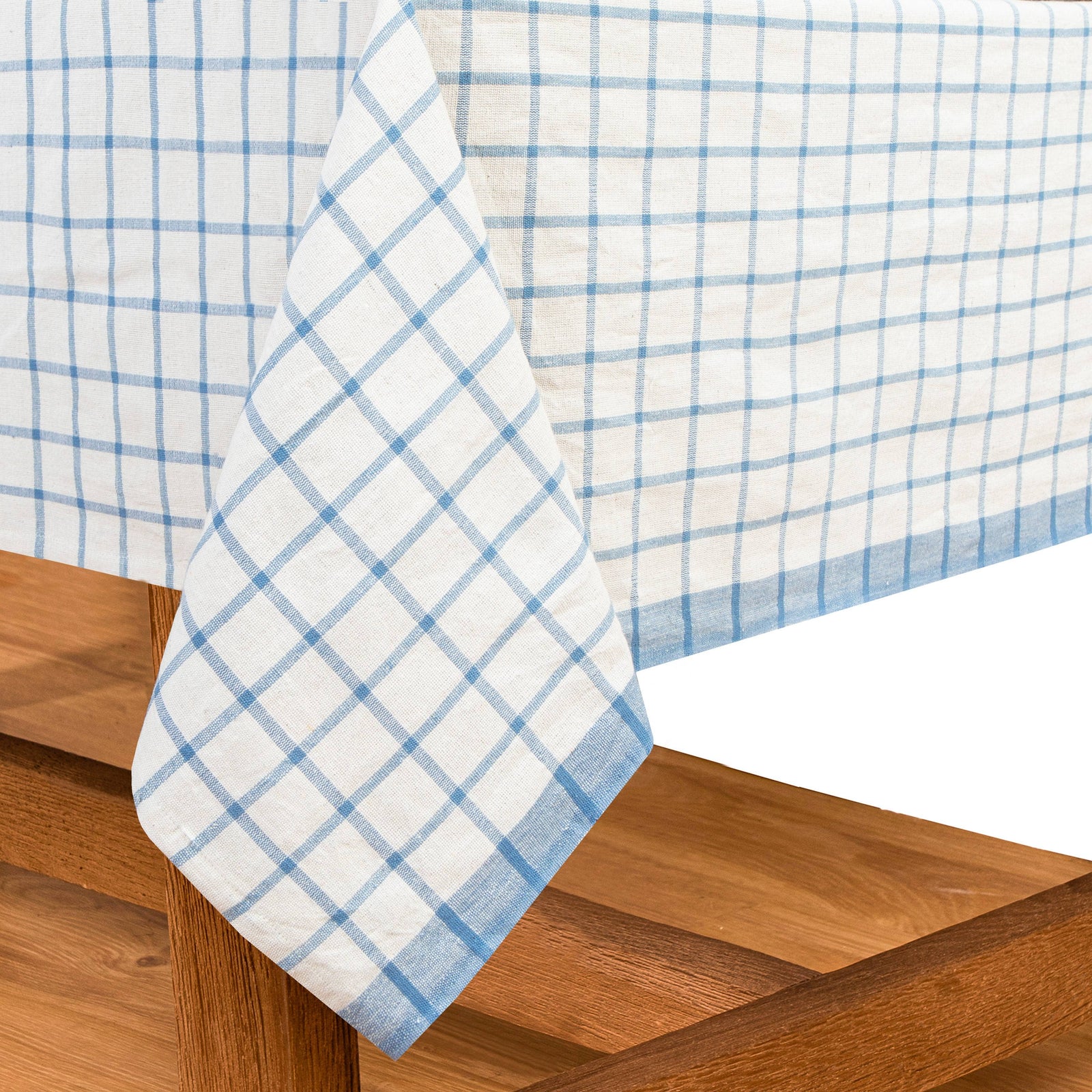 French Windowpane Tablecloth