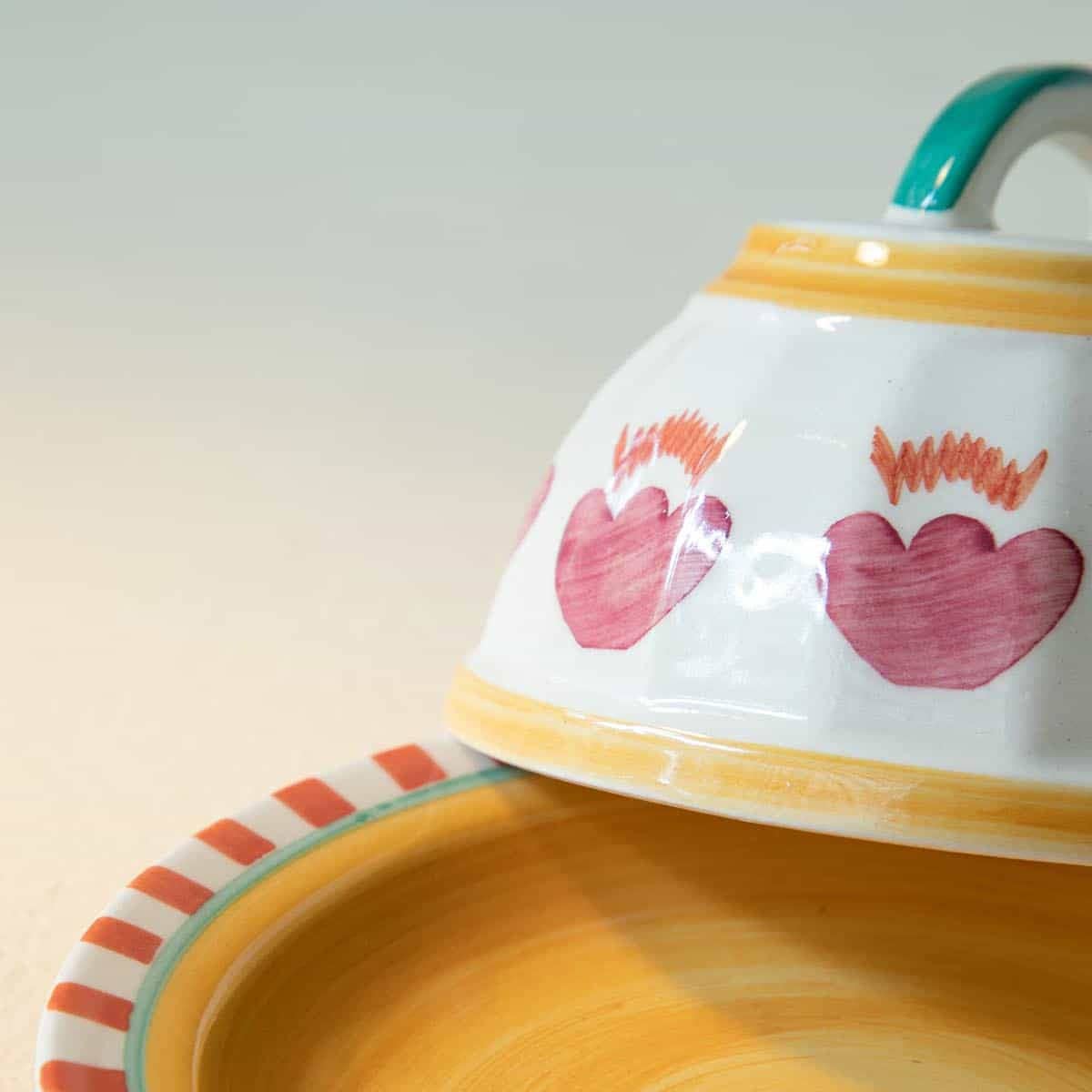 Pink Rose Butter Dish