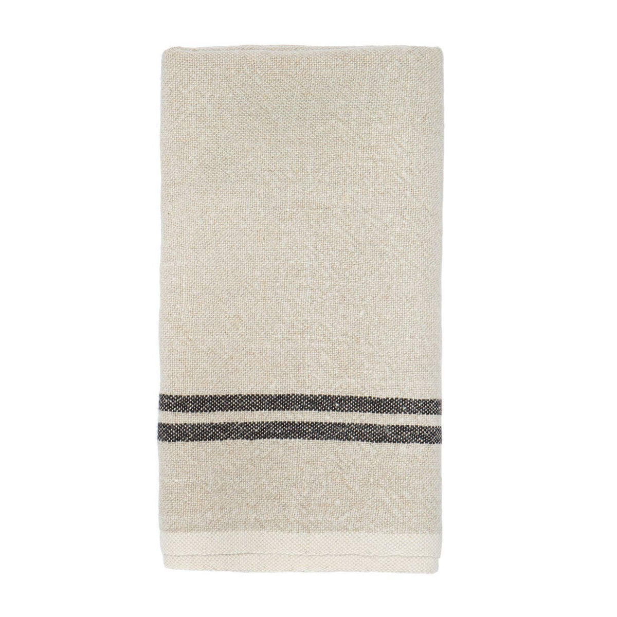 Khadhi Linen Natural &amp; Black Towels