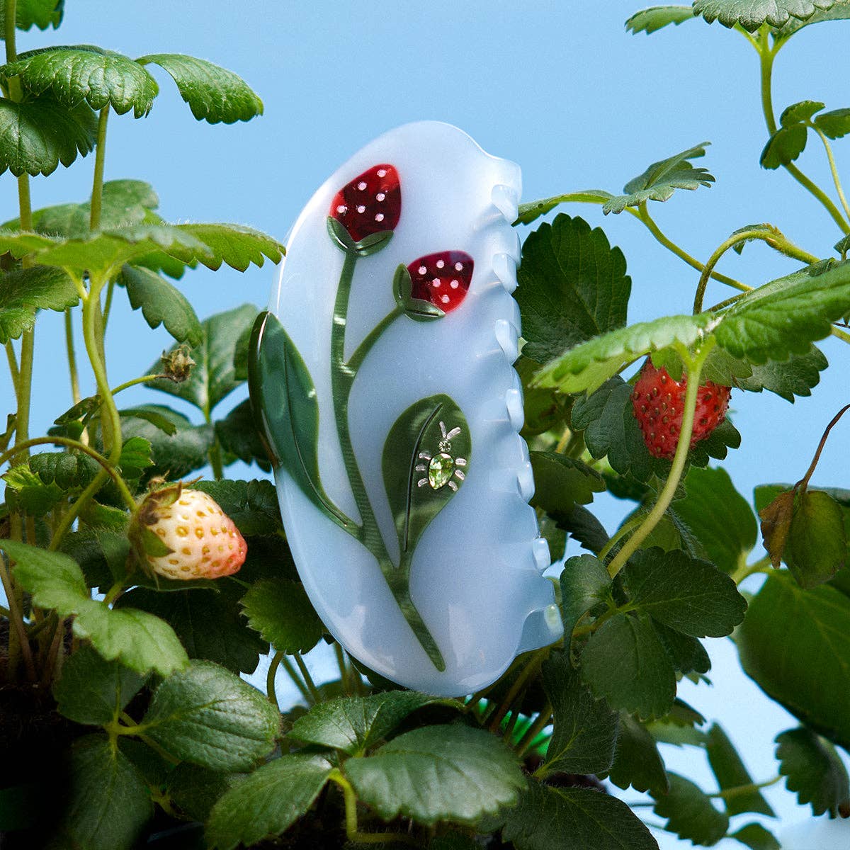 Forest Berry Jewel Hair Claw Clip