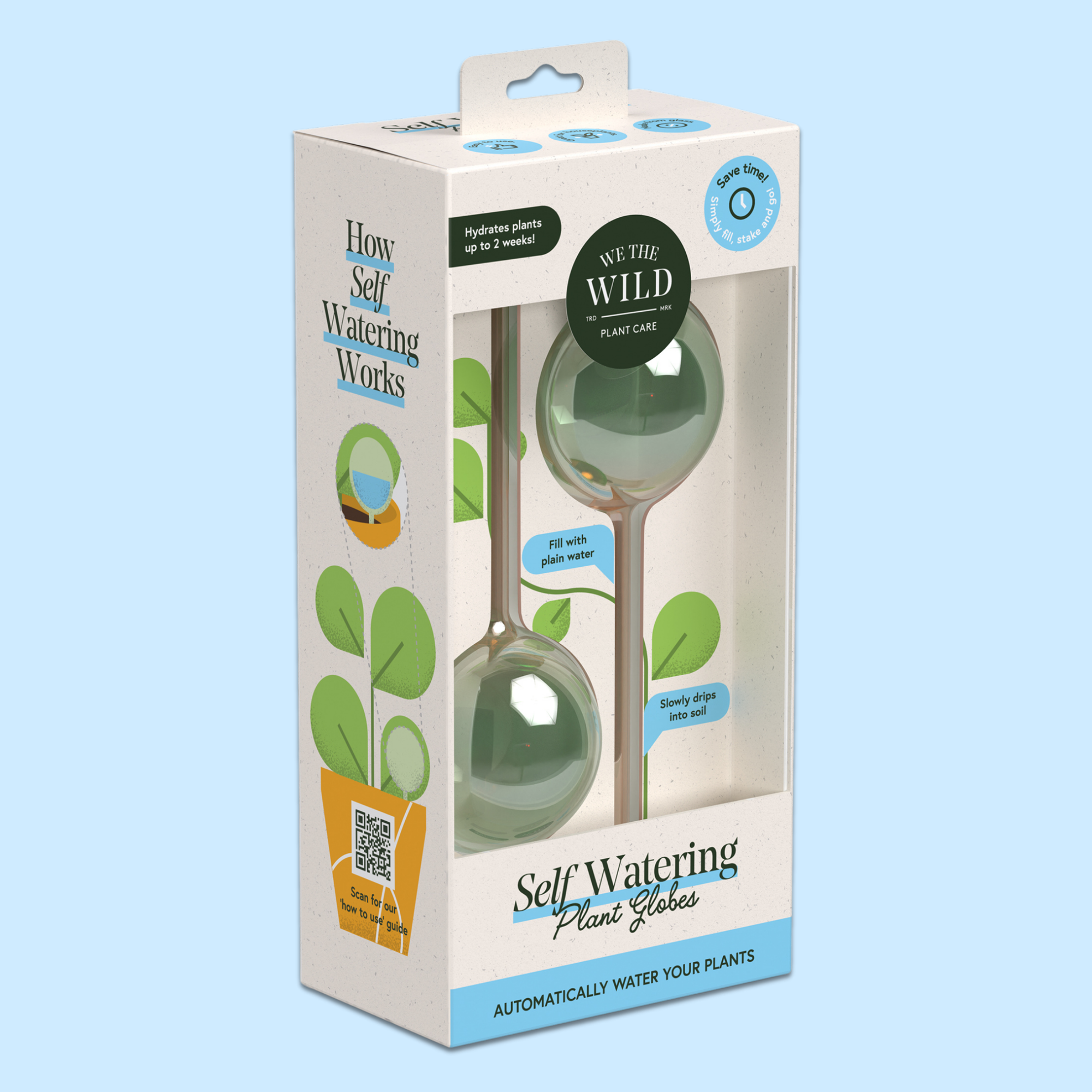 are watering globes good for all plants We The Wild Self-Watering Plant Globes