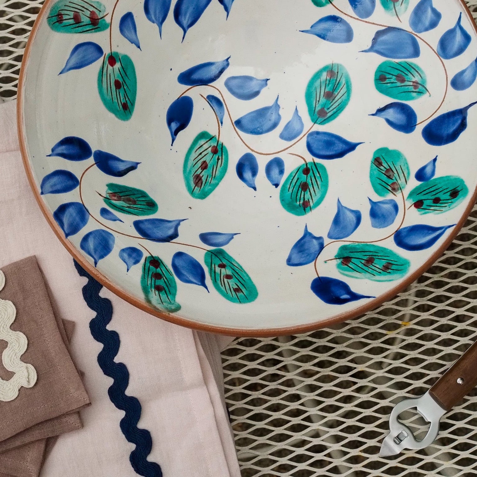 Midnight Garden Serving Bowl