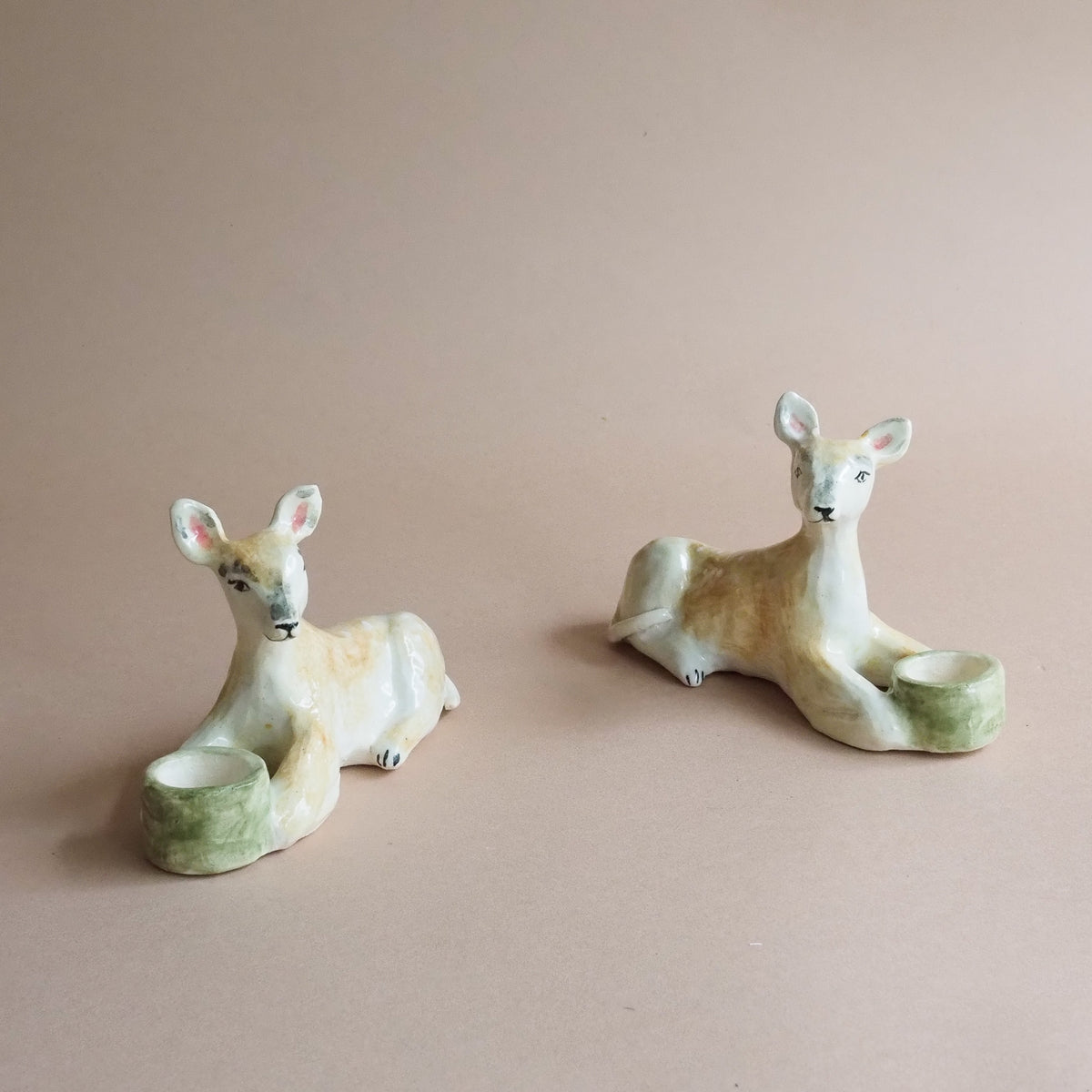 Critter Clay Candlesticks