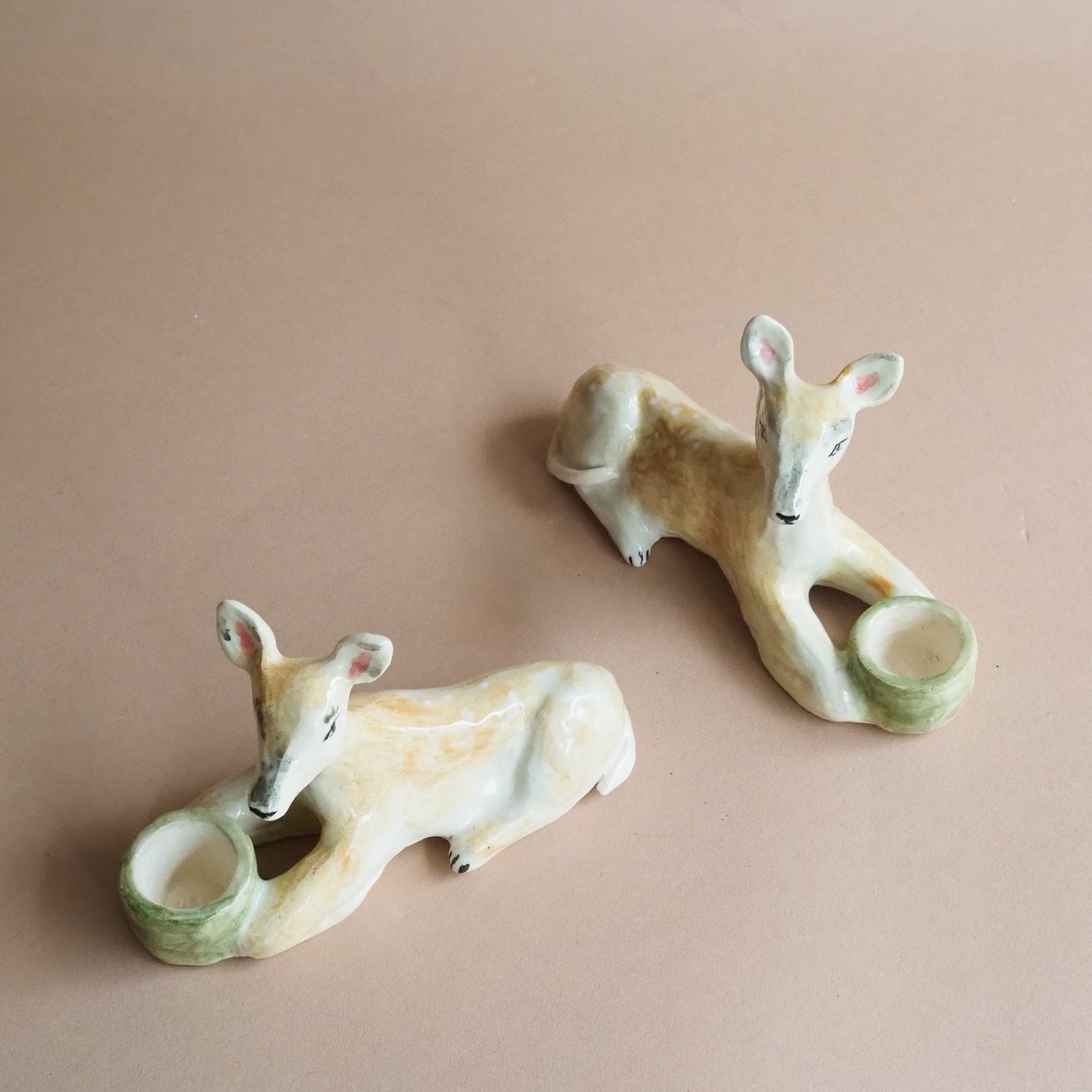 Critter Clay Candlesticks