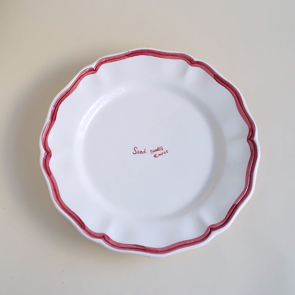"Send N*des" Fil Rouge Plate