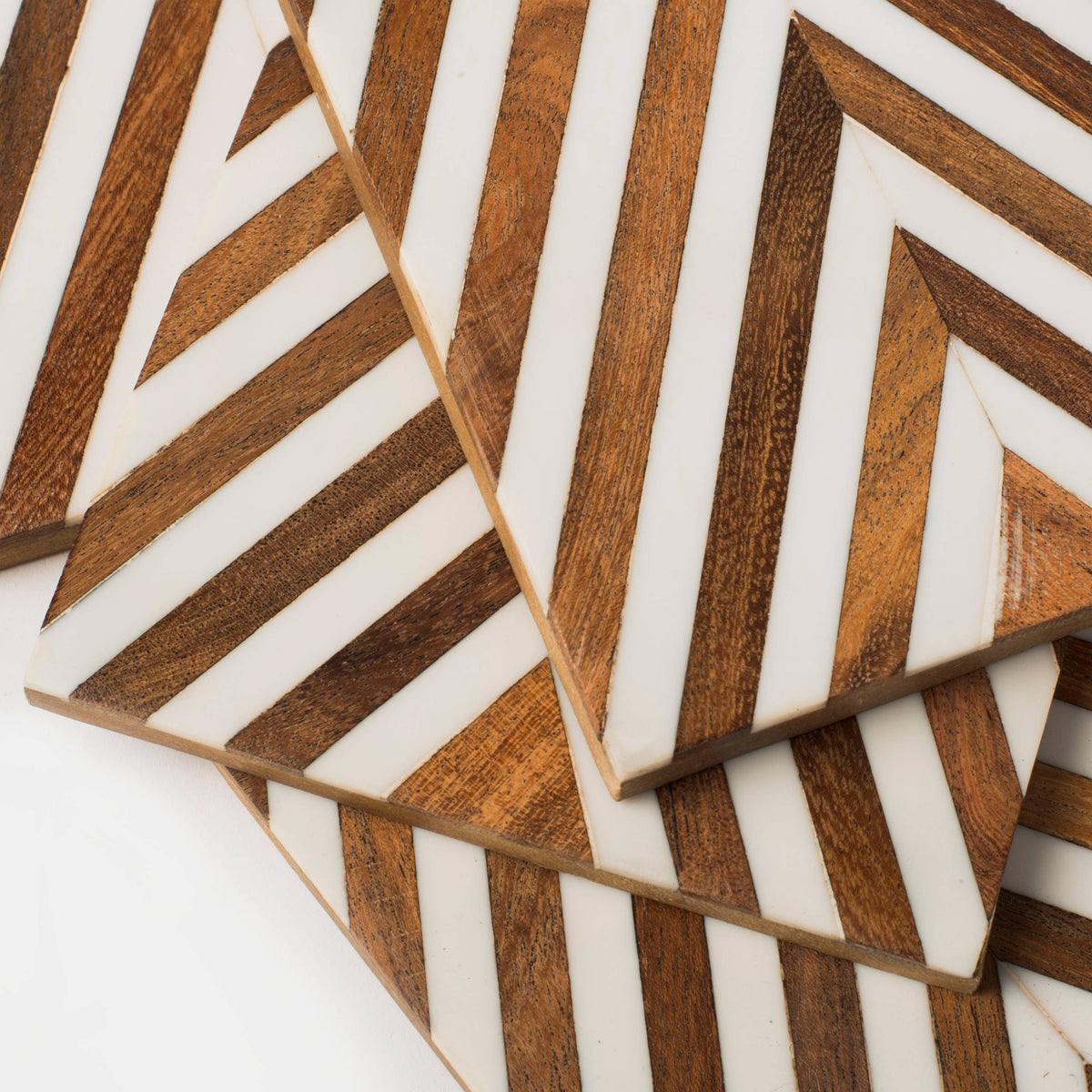 Marquewood Stripes Coasters