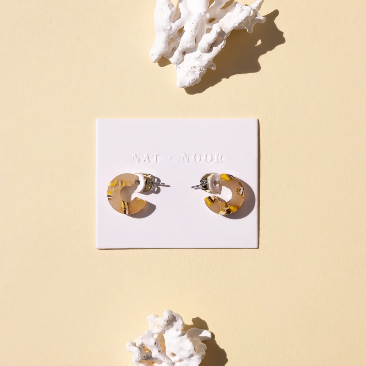 Mali Mini Hoop Earrings by Nat + Noor