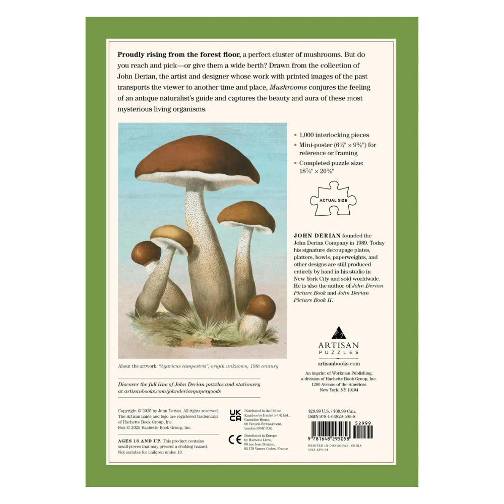 John Derian Mushrooms Puzzle