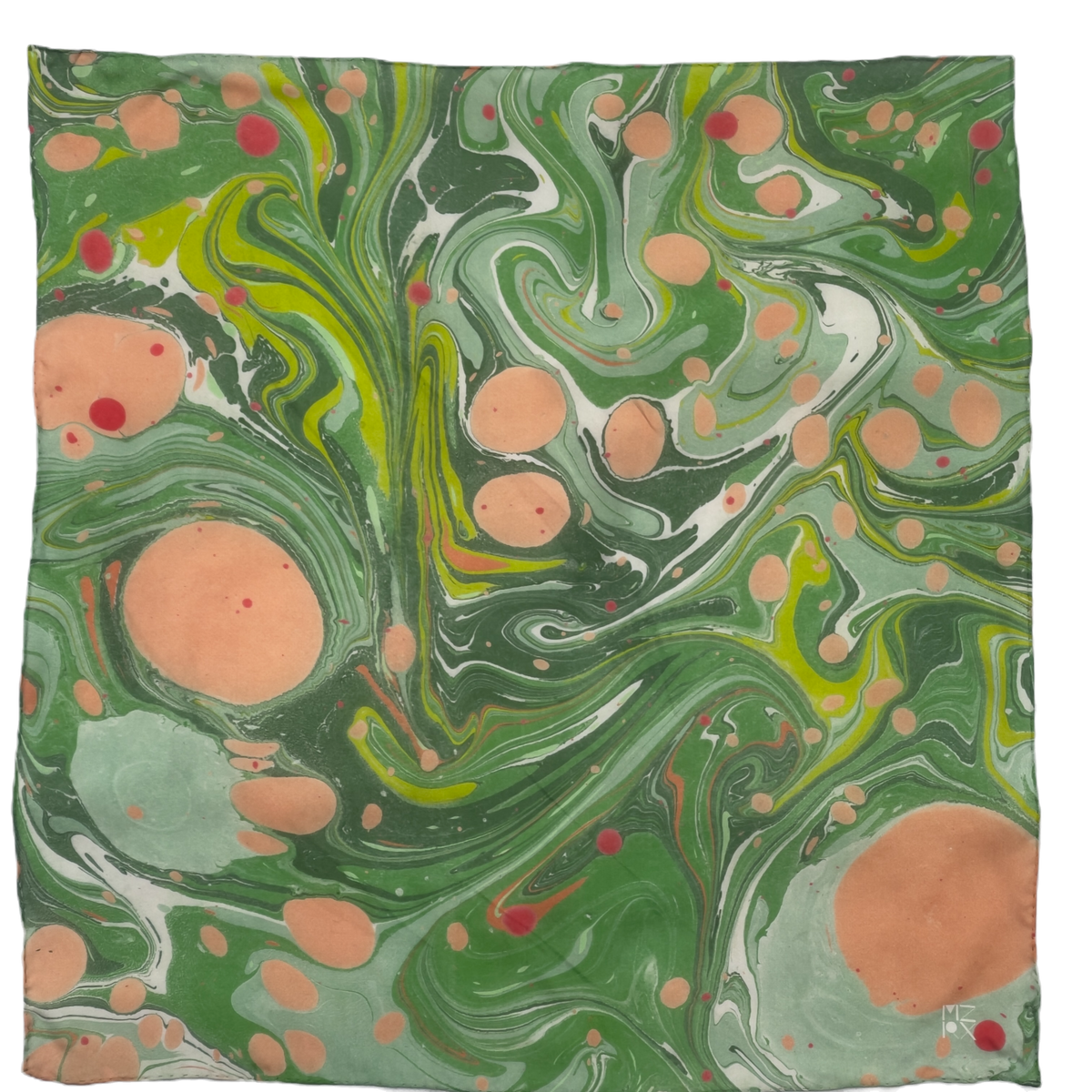 Silk Marbled Bandanas