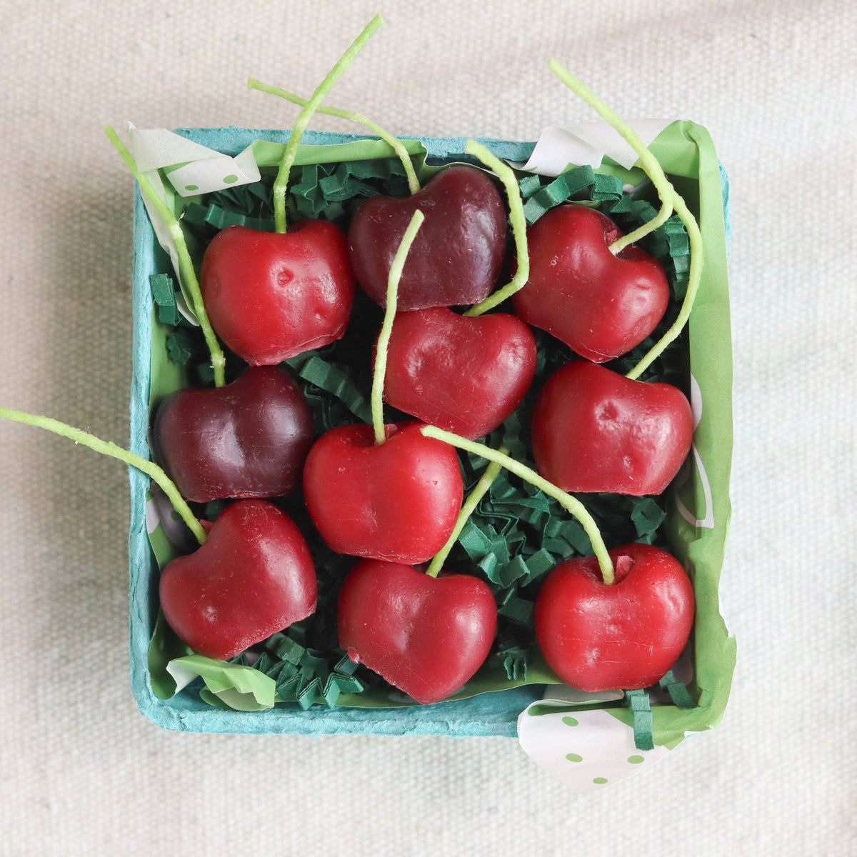 Cherry Beeswax Birthday Candles