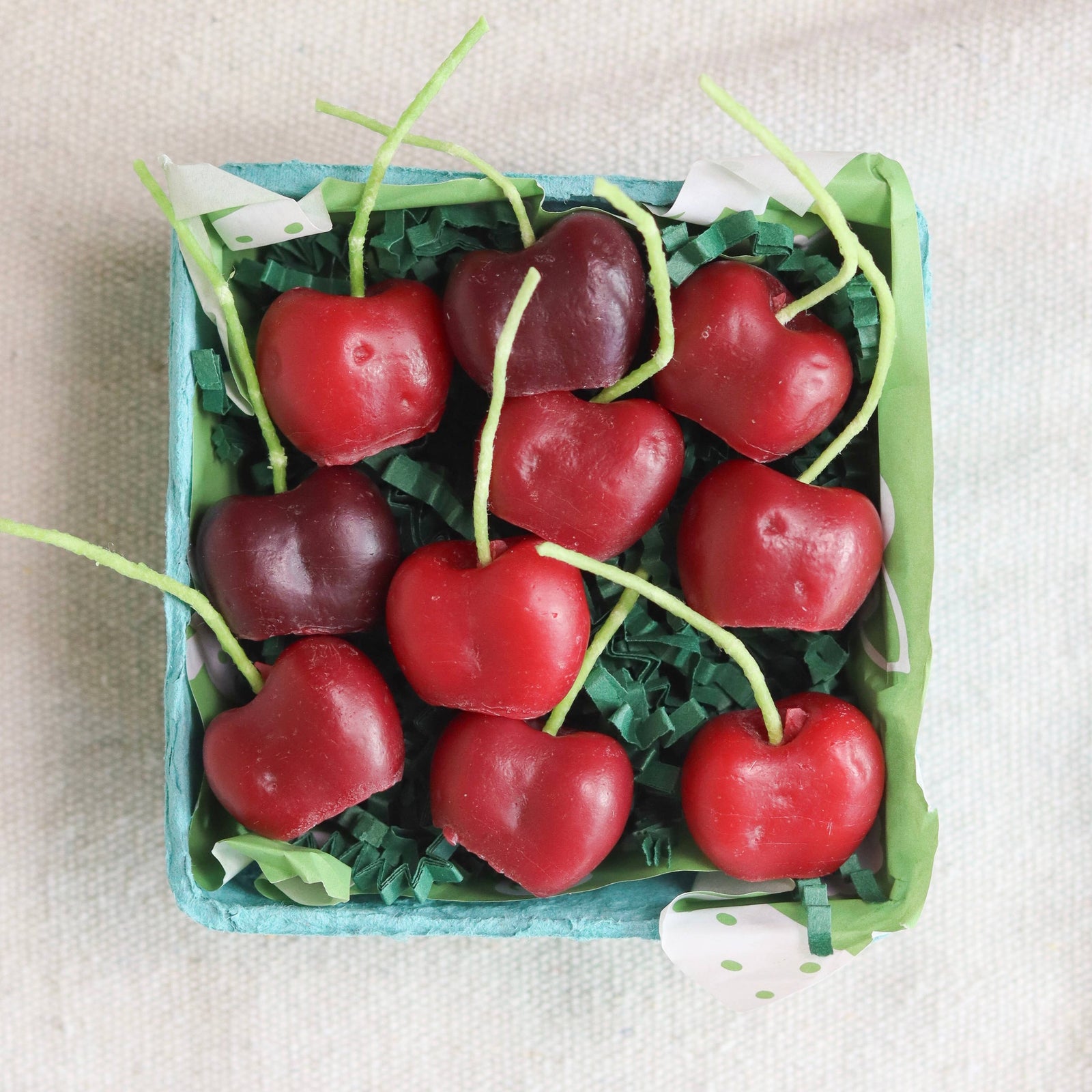 Cherry Beeswax Birthday Candles