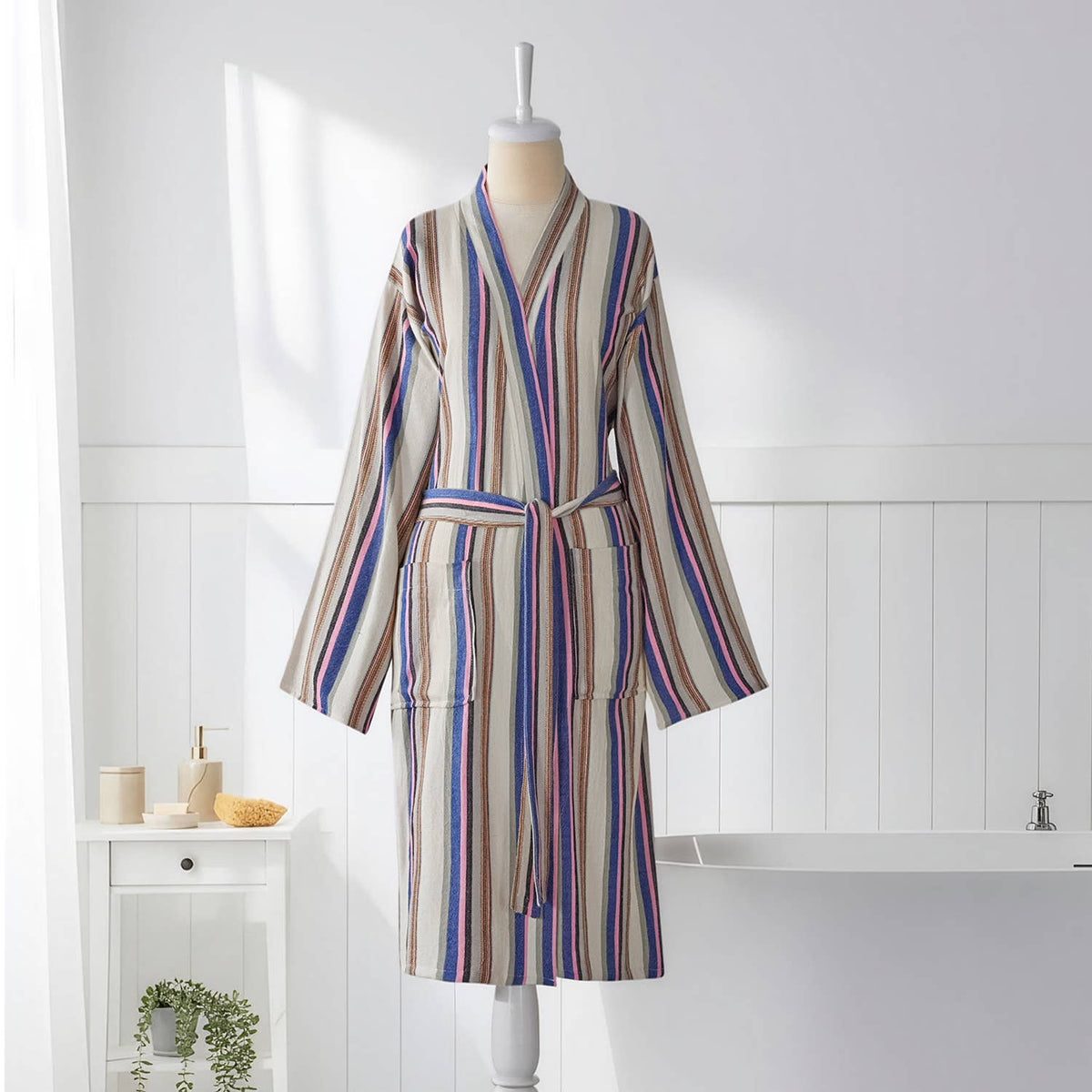 Summer Striped Robe