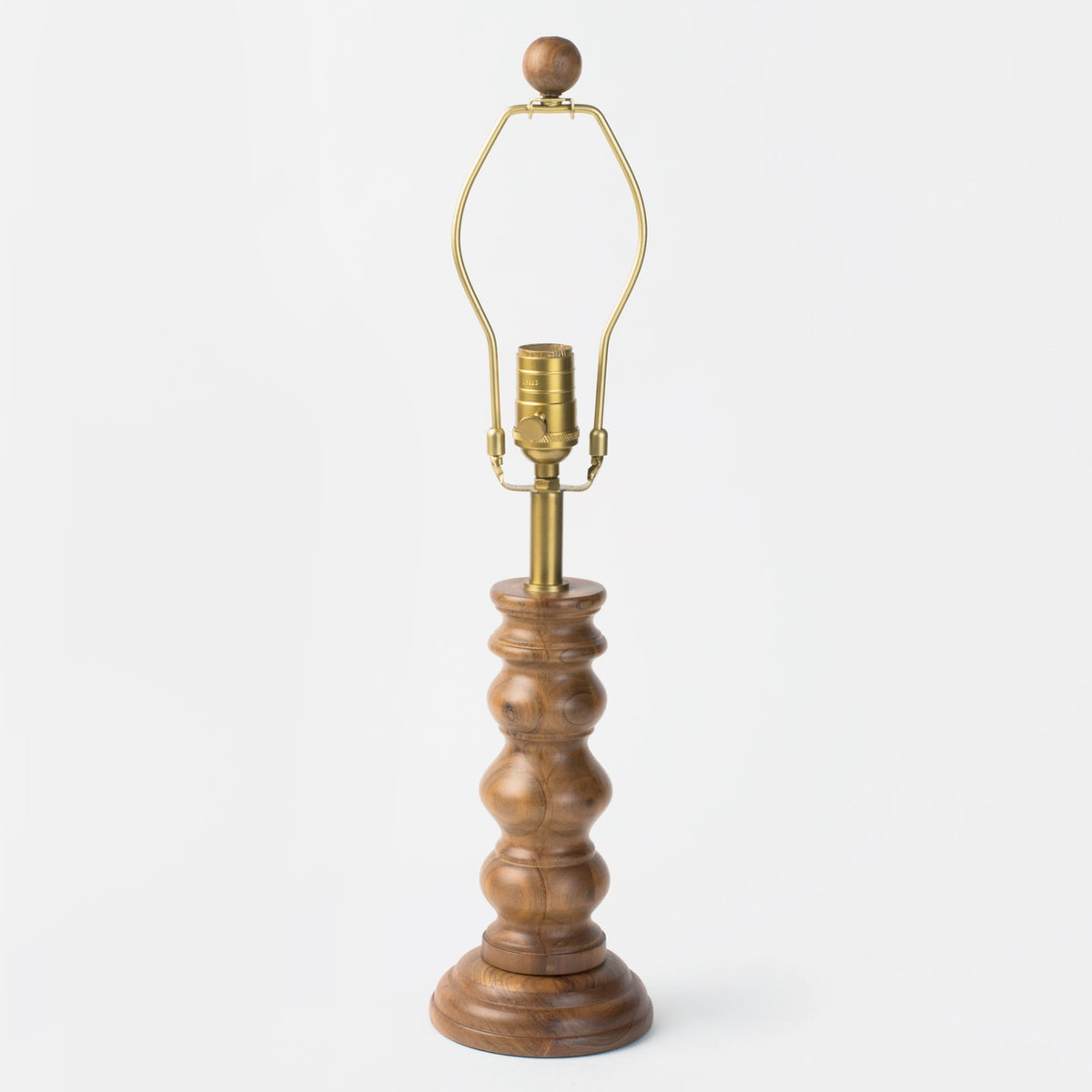 Wood Lamp & Jacquard Shade