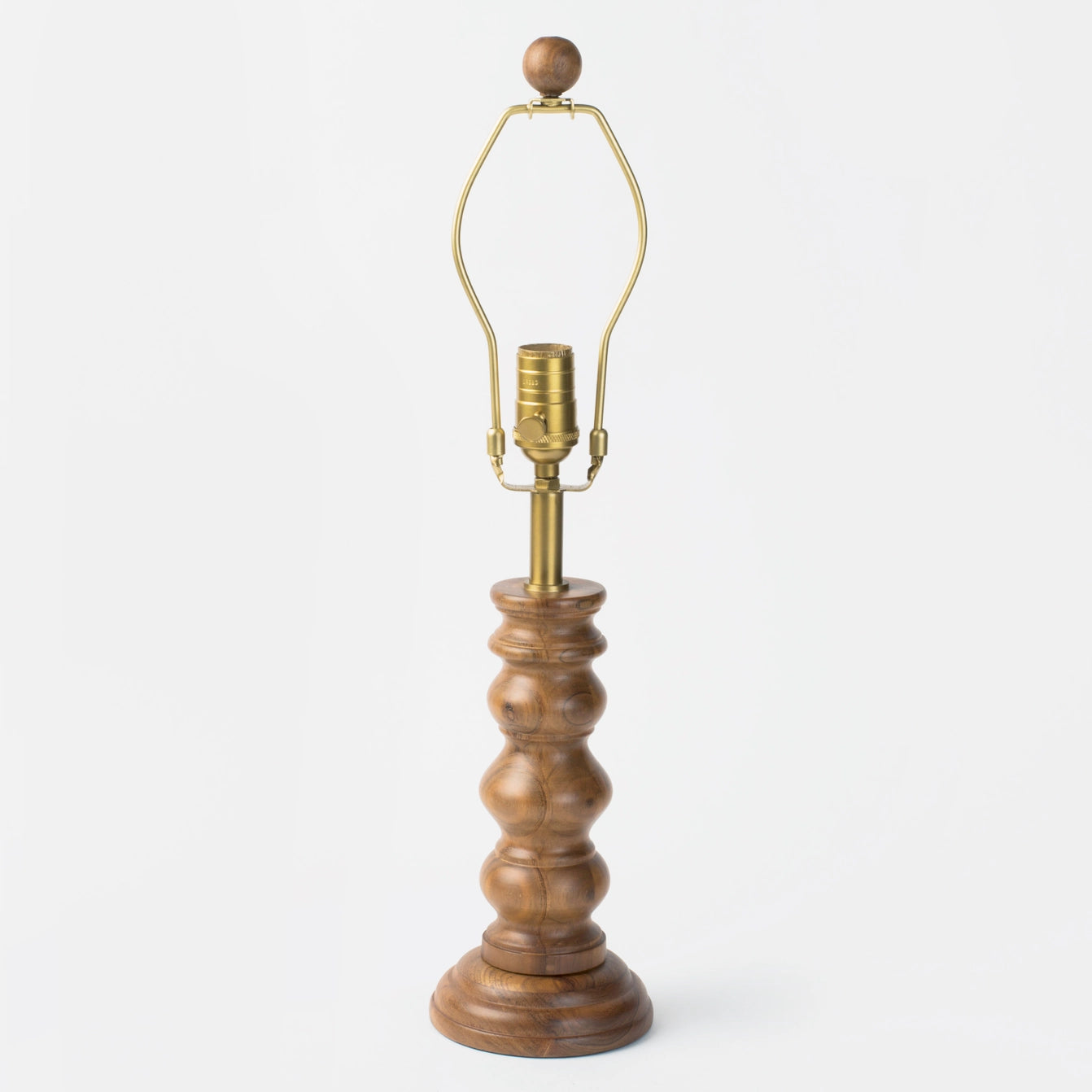 Wood Lamp & Jacquard Shade