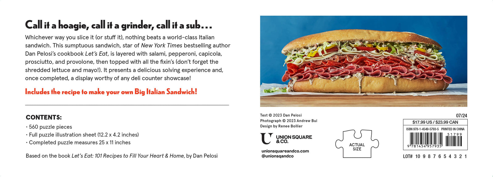 The Big Italian Sandwich Puzzle: 560-Piece Jigsaw Puzzle