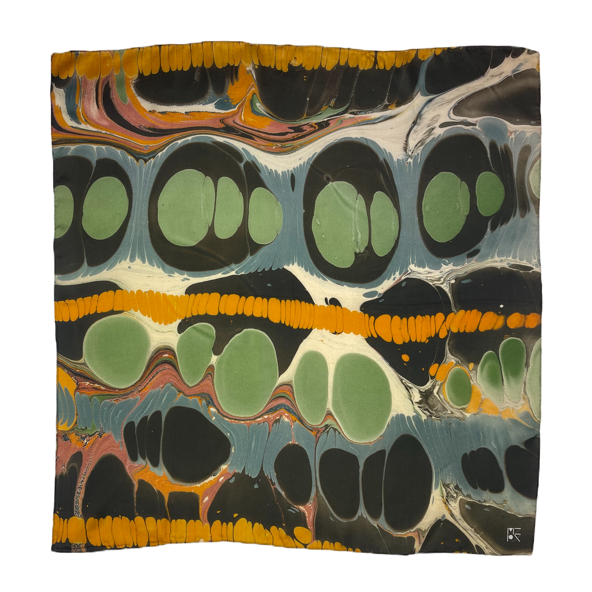 Silk Marbled Bandanas
