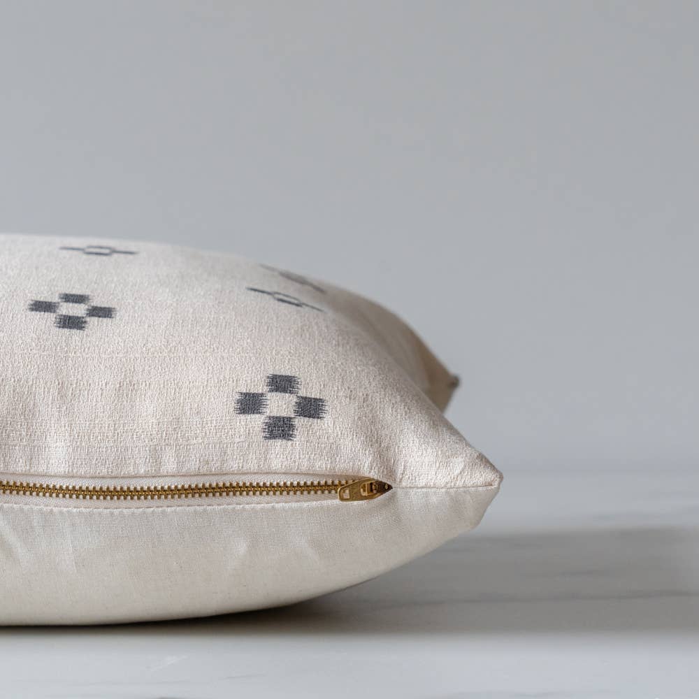 Charcoal Dot Pillow
