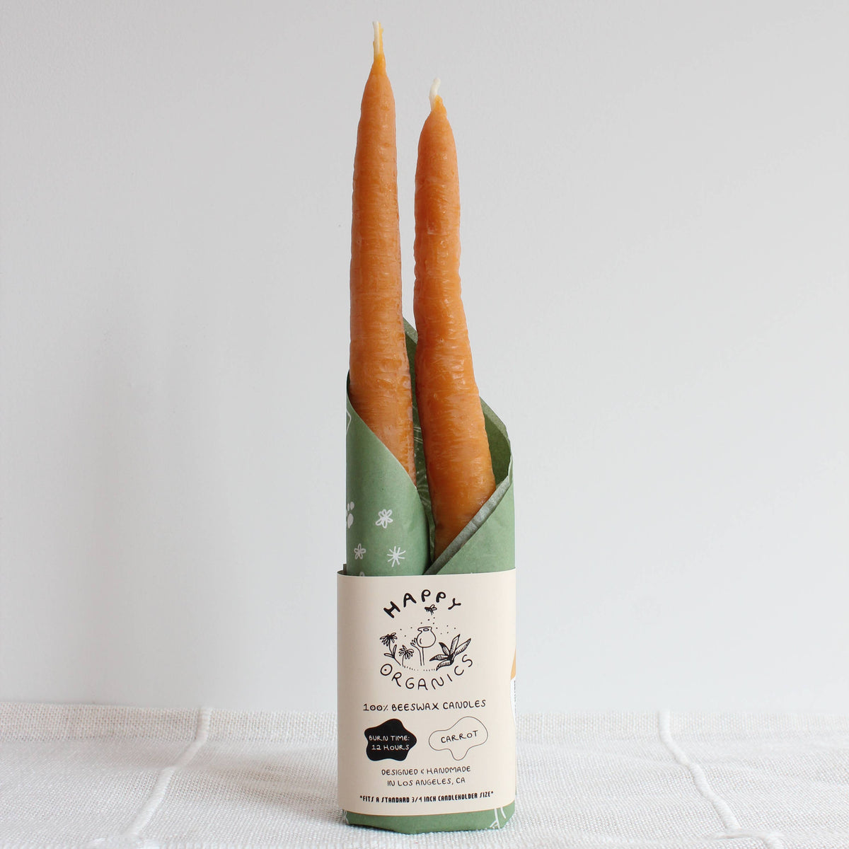 Carrot Taper Candles