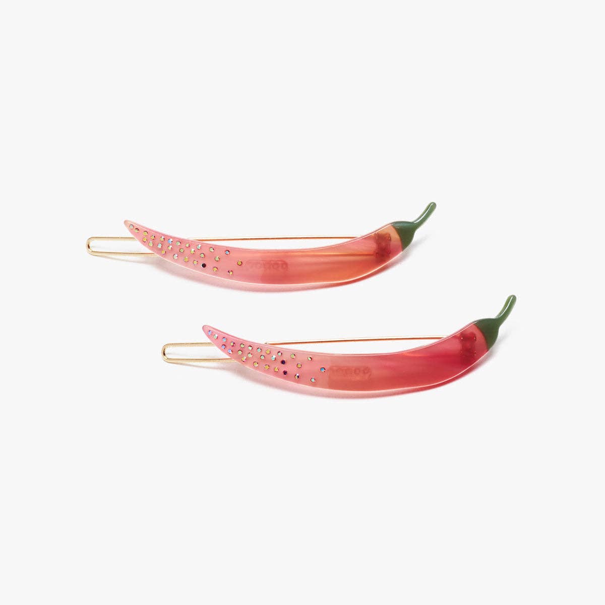Women's Thai Chili Pepper Barrette Clip Set