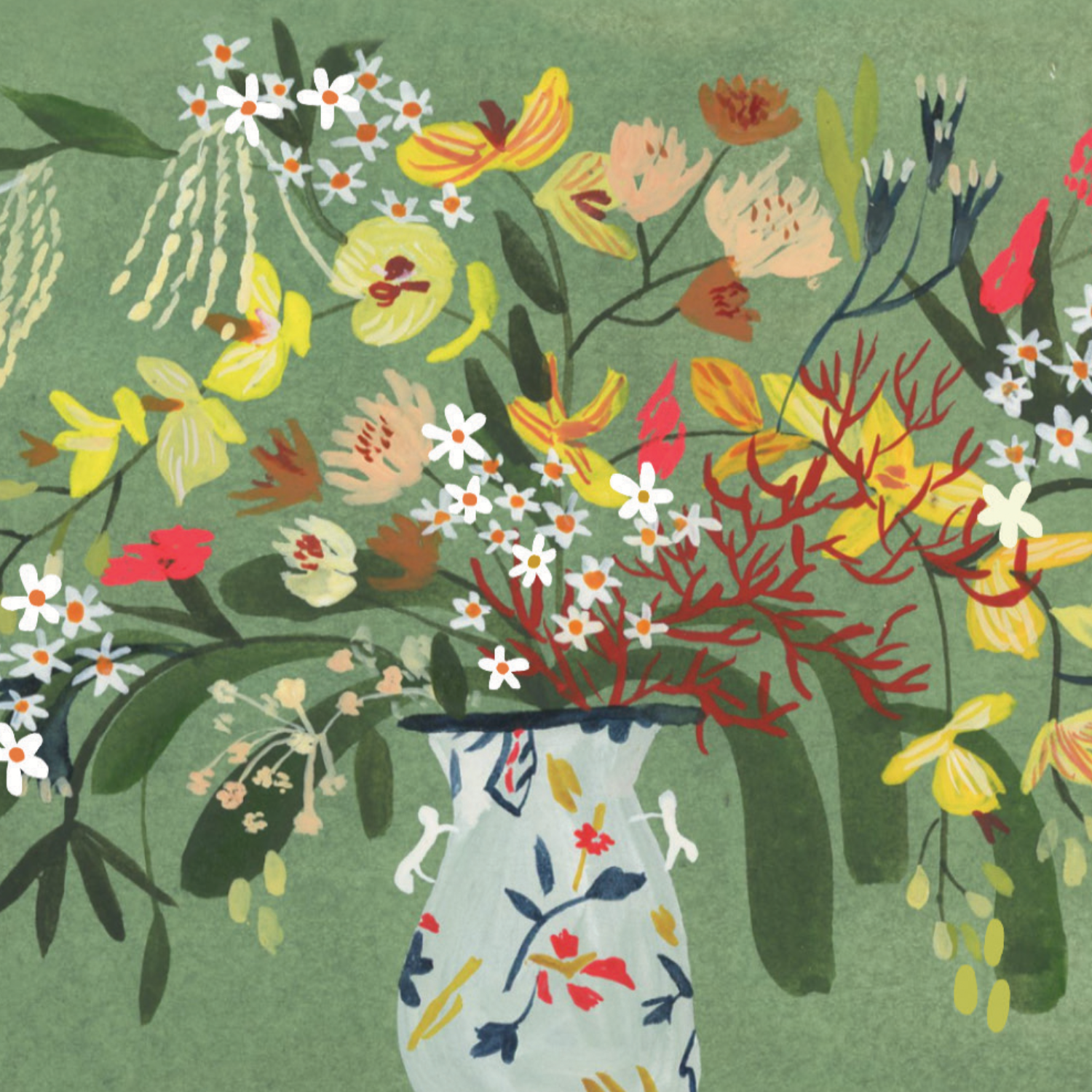 Congratulations! Floral Greeting Card