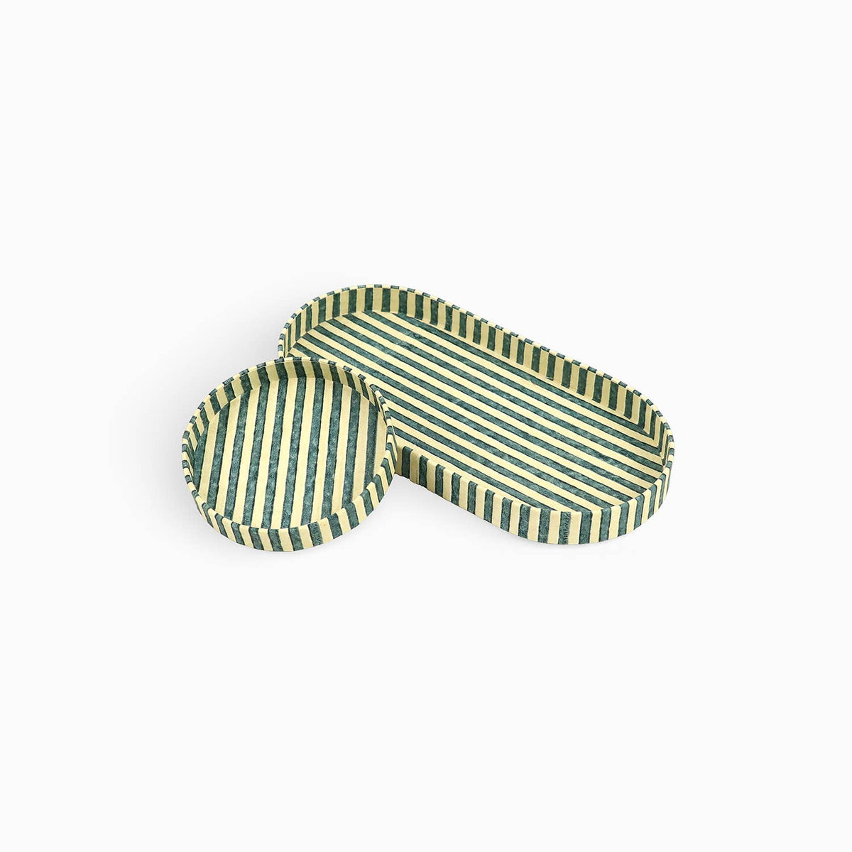 Striped Tray Set