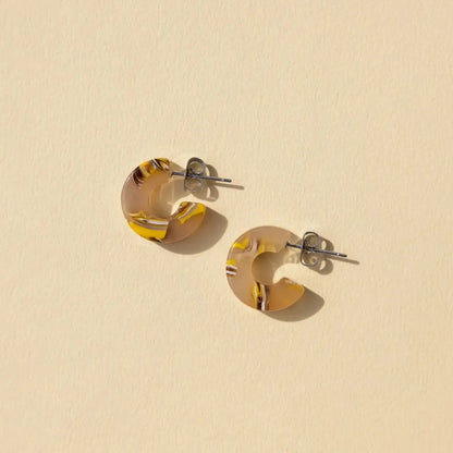 Mali Mini Hoop Earrings by Nat + Noor