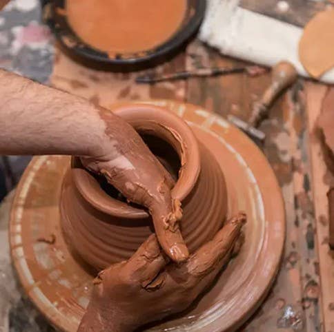 Braided Terracotta Vase