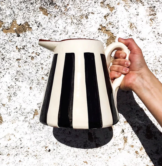 Casa Cubista Striped Pitcher