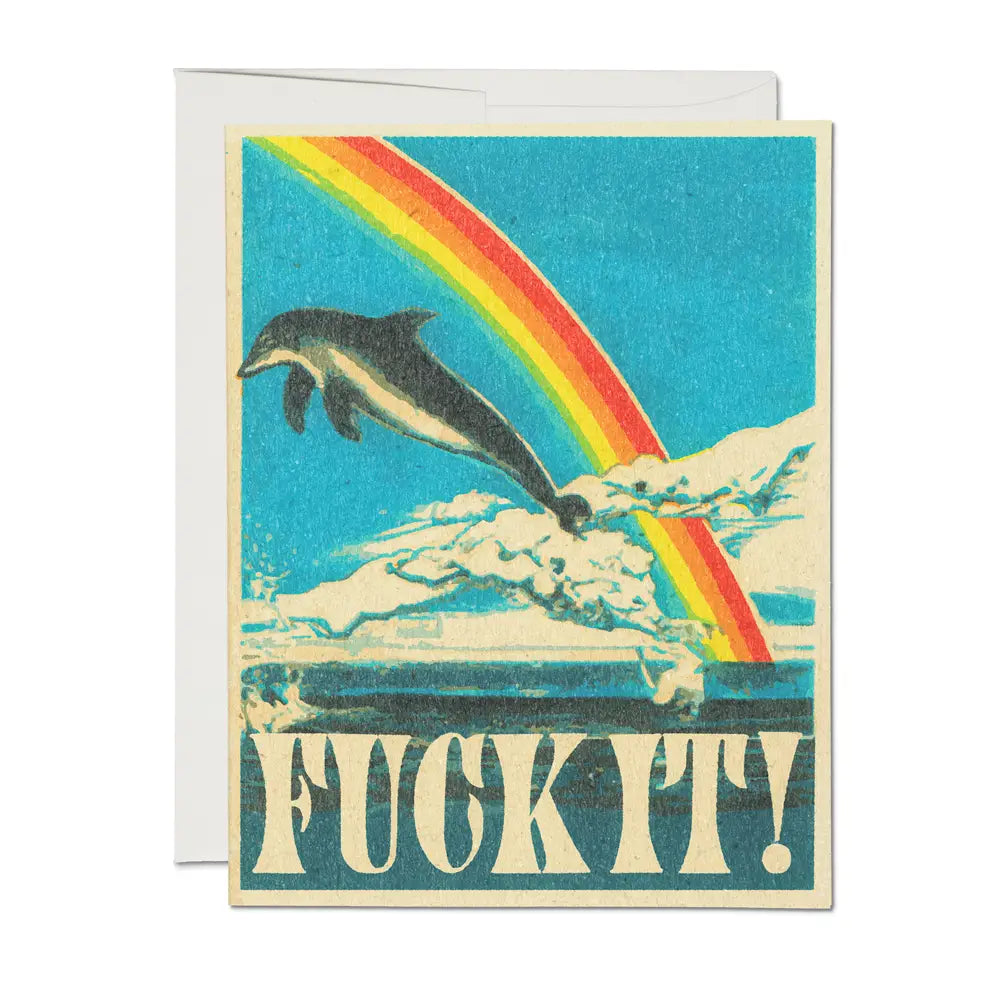 Dolphin Rainbow Greeting Card