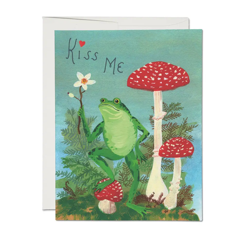 Kiss Me Frog Card