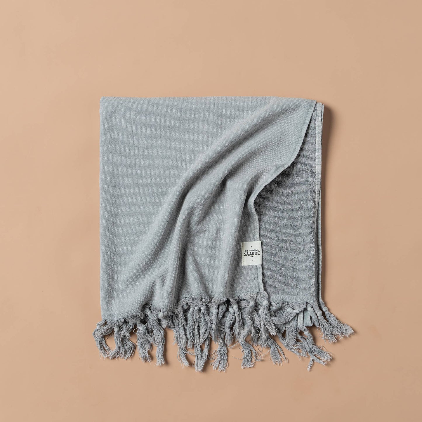 Saardé Vintage Wash Towel| Pale Grey