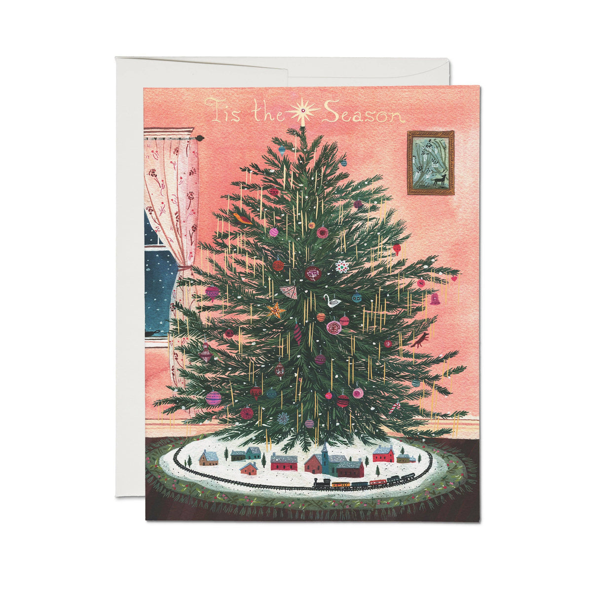 Tinsel Tree Greeting Card
