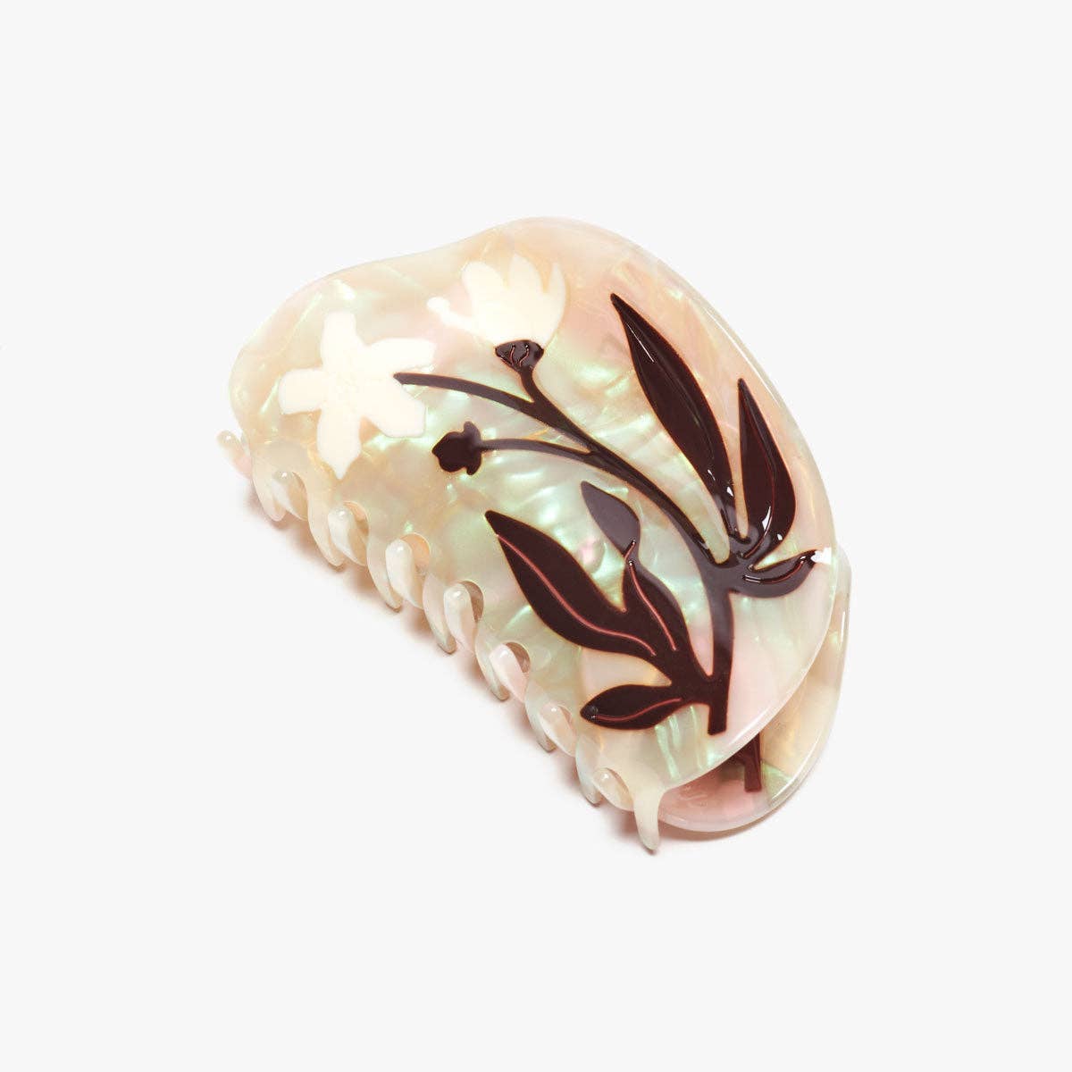 Bryony Floral Cream Hair Claw