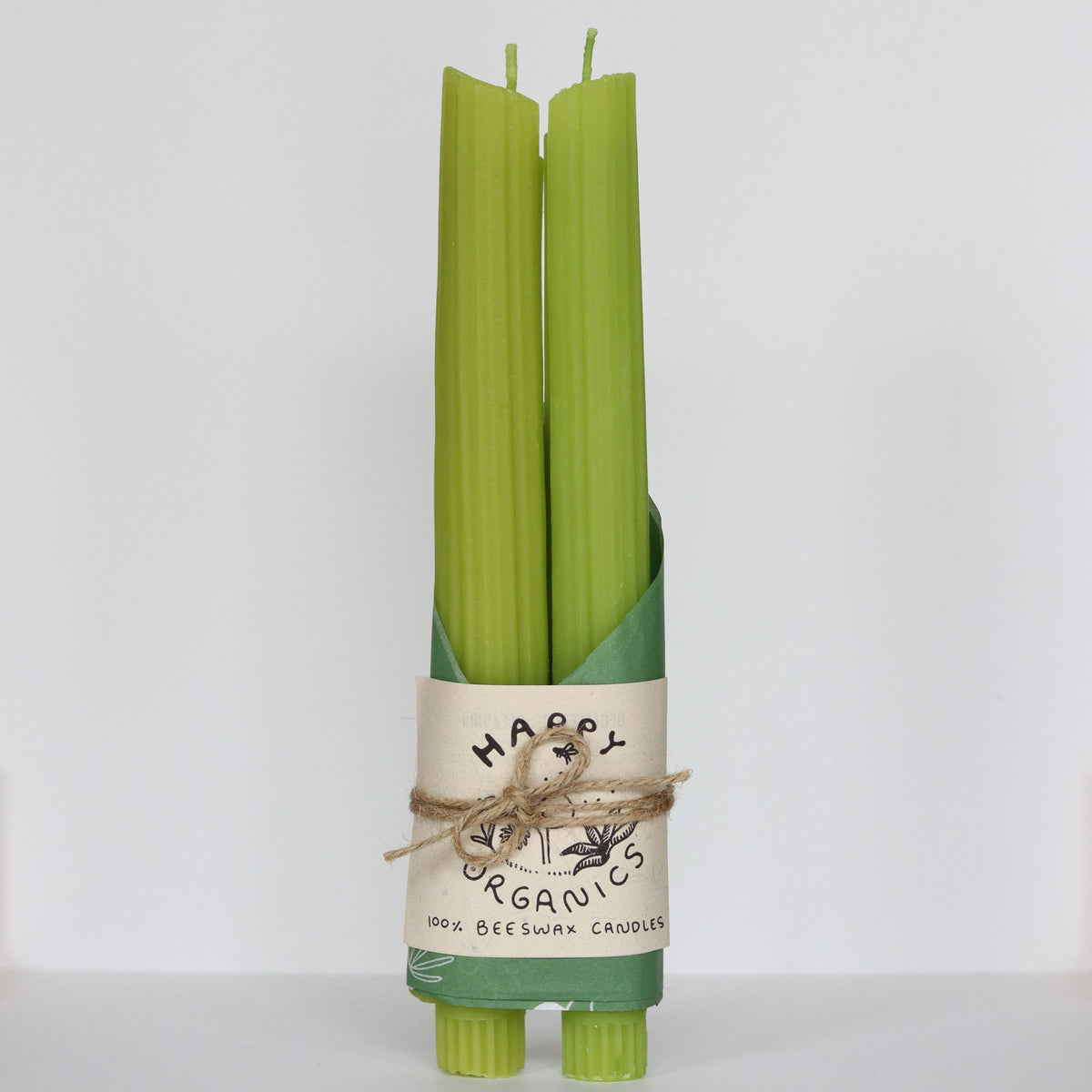 Celery Taper Candles