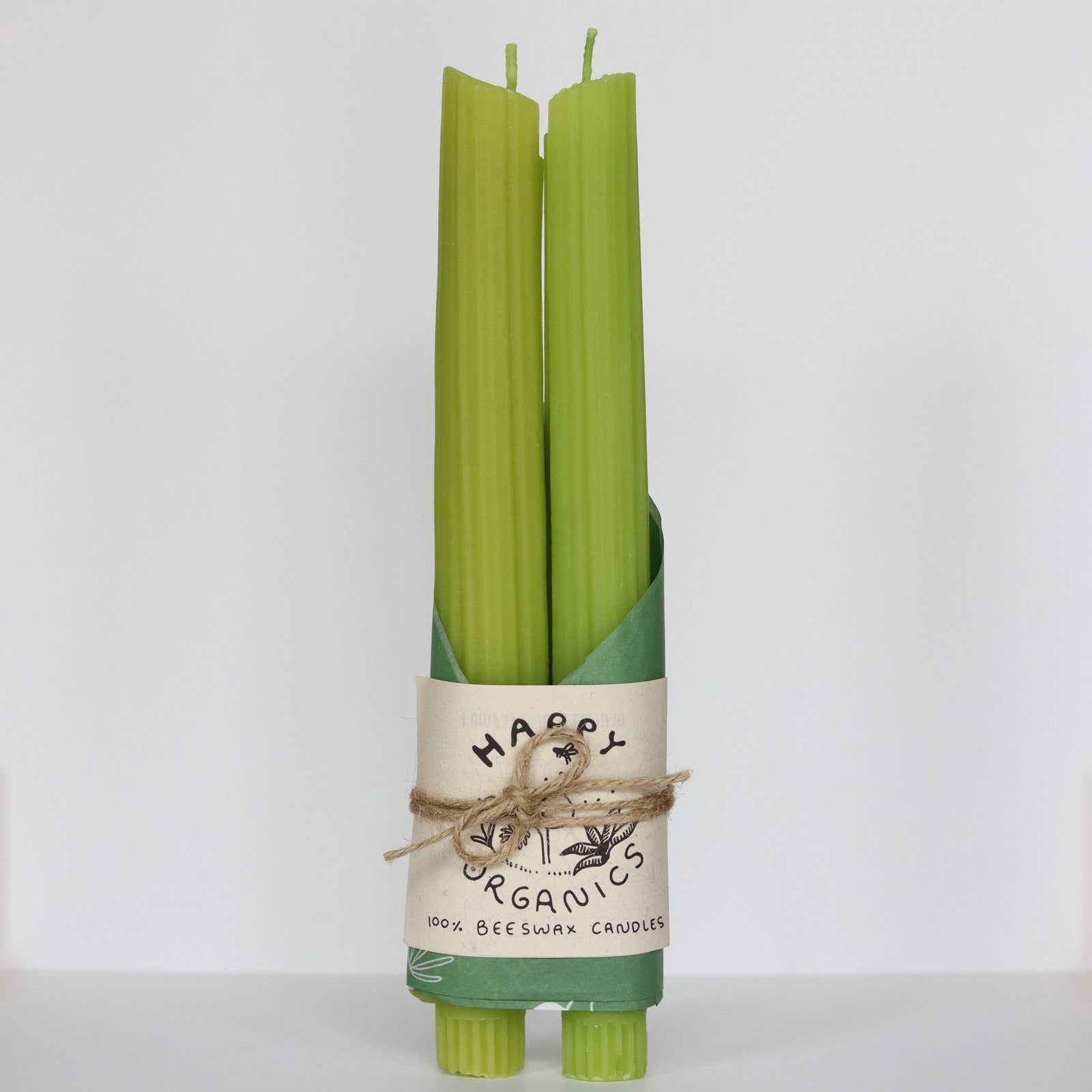 Celery Taper Candles