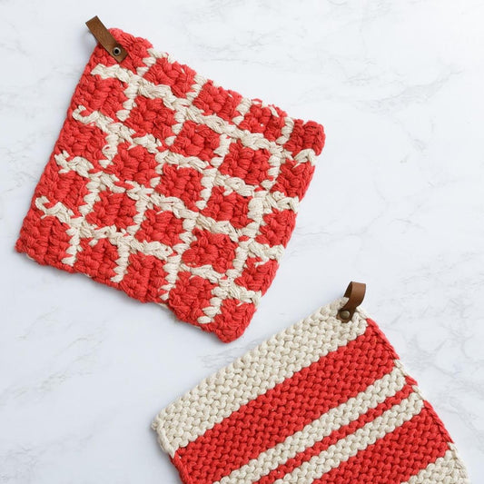 Knitted Pot Holders (Set of 2)