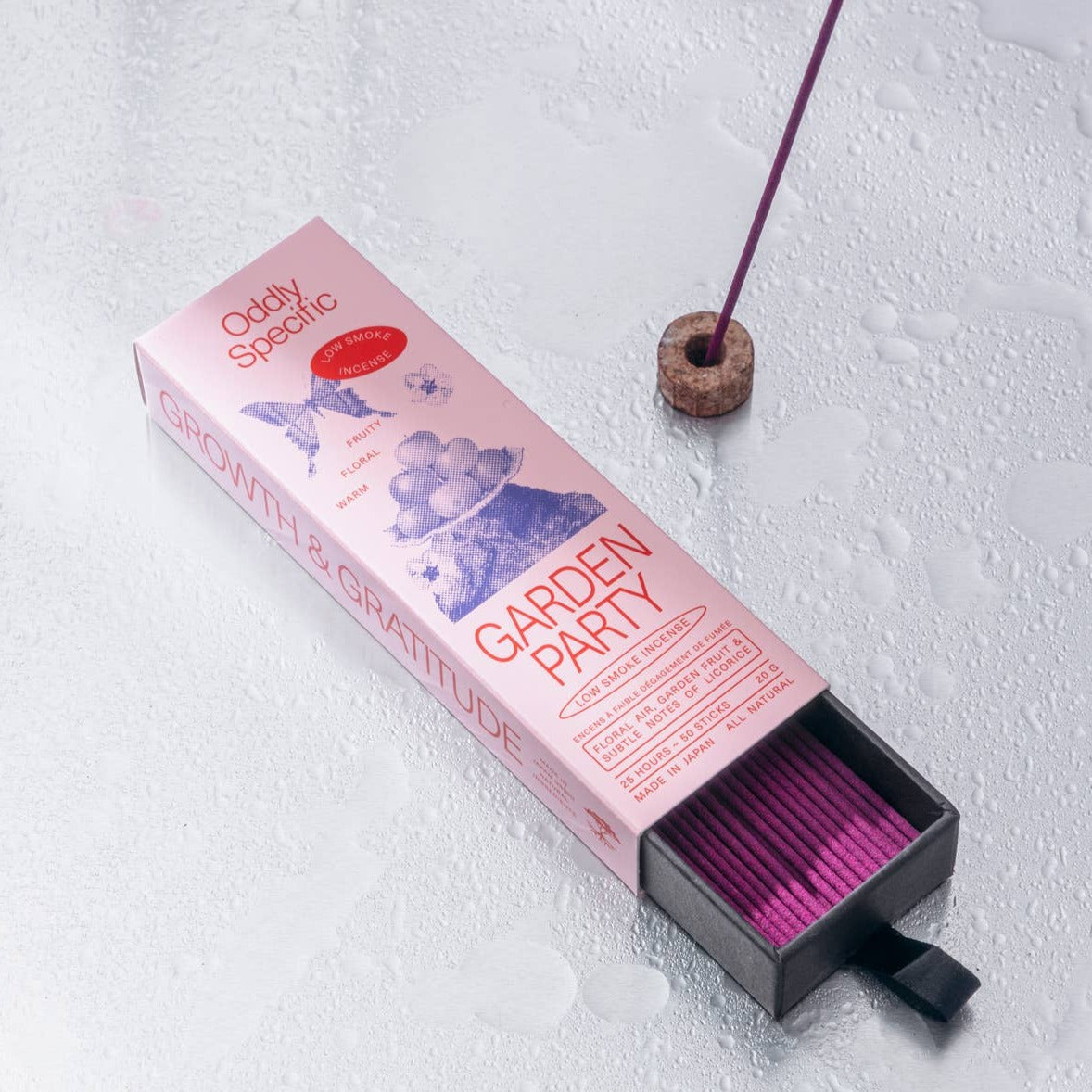 Low Smoke Incense, Made in Japan, Natural | Garden Party