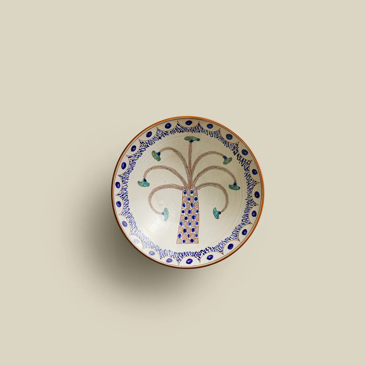 Dancing Palm Serving Bowl