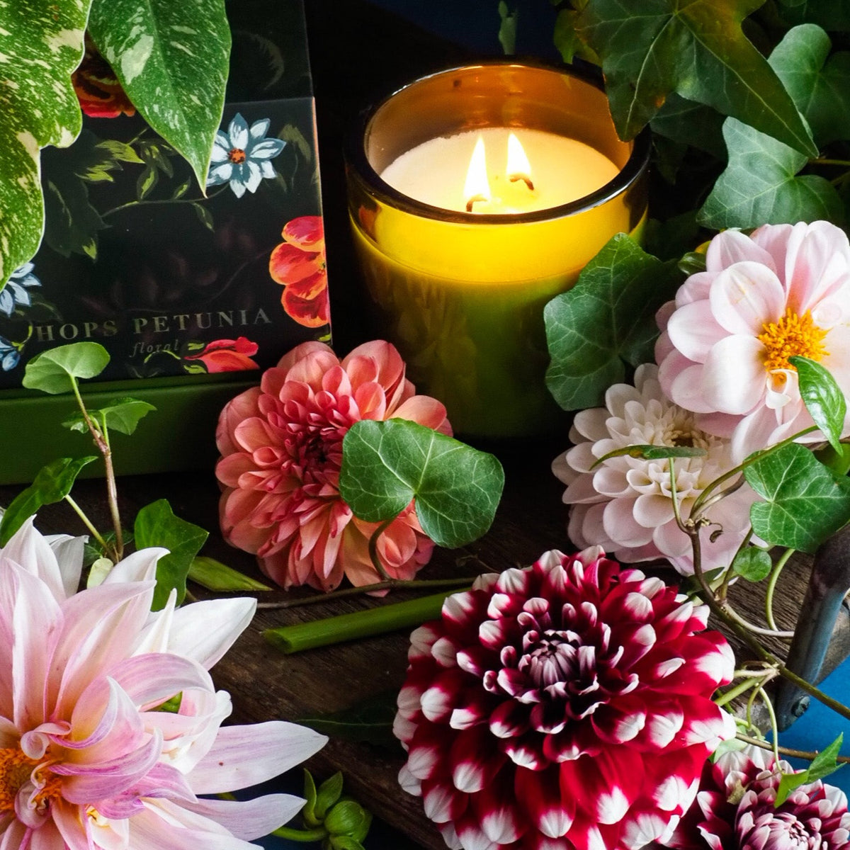 Hops Petunia Candles