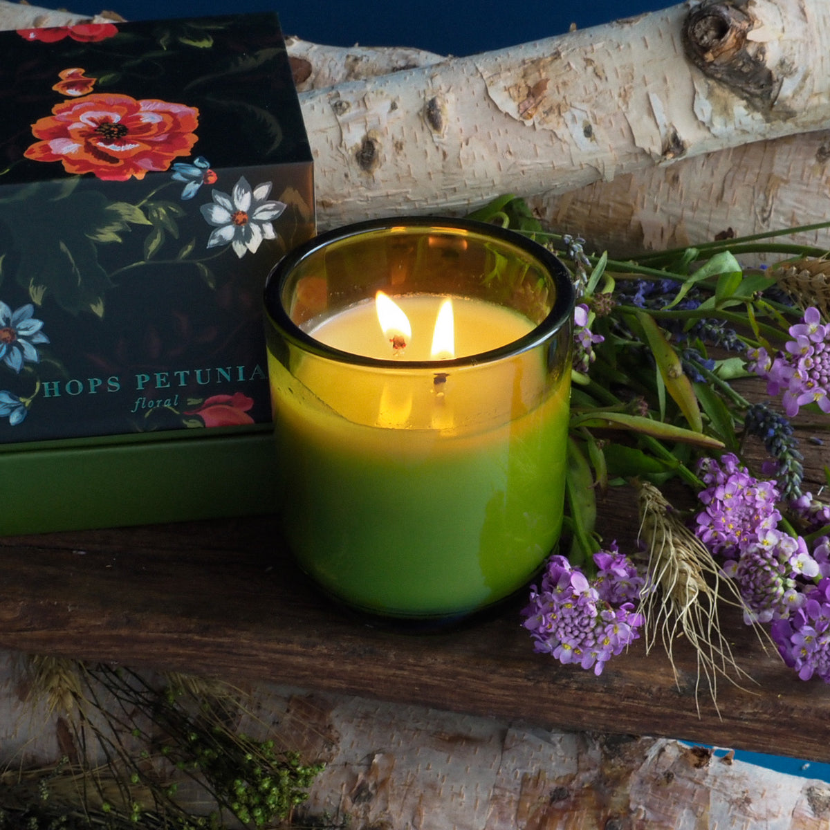 Hops Petunia Candles