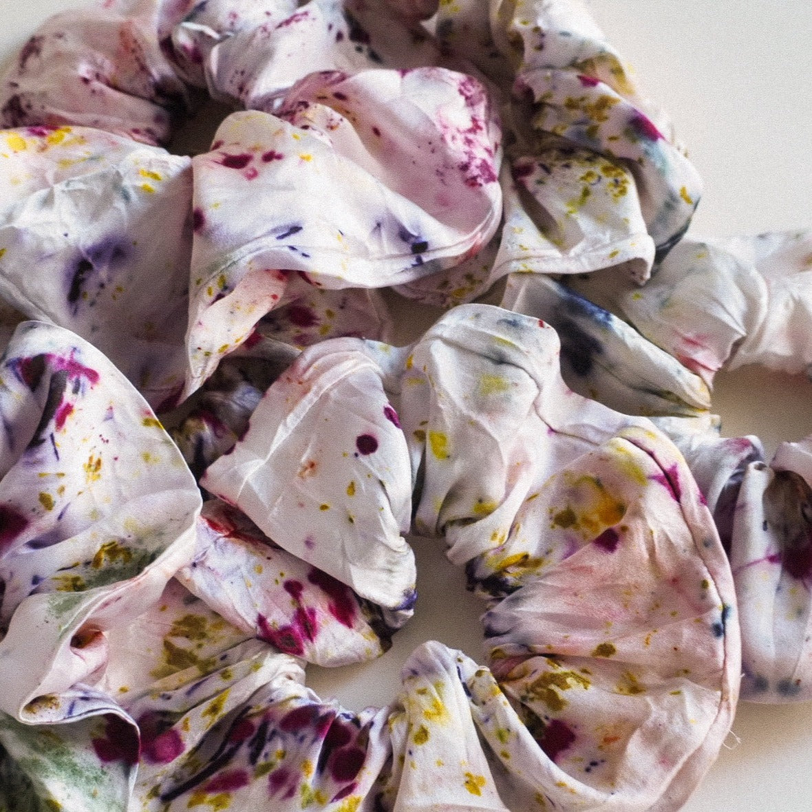 Botanically Dyed Silk Scrunchie