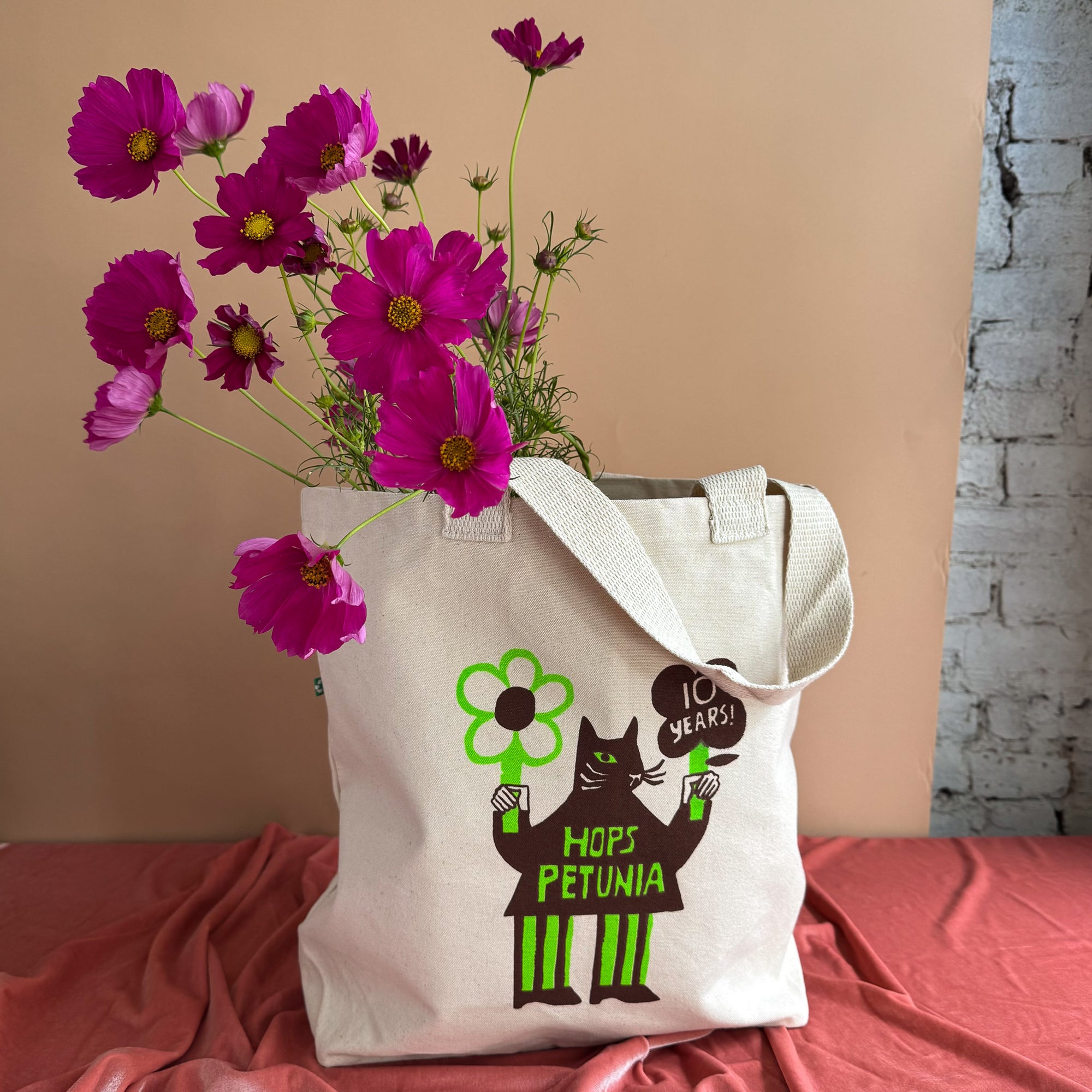 Hops Petunia Birthday Tote