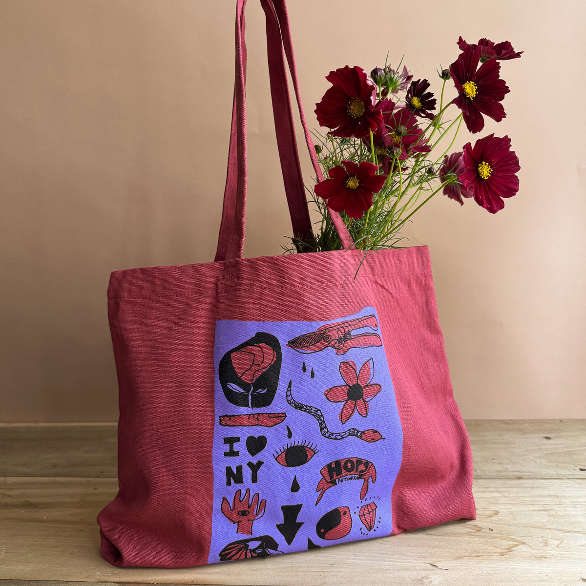 Hops Petunia Tattoo Tote