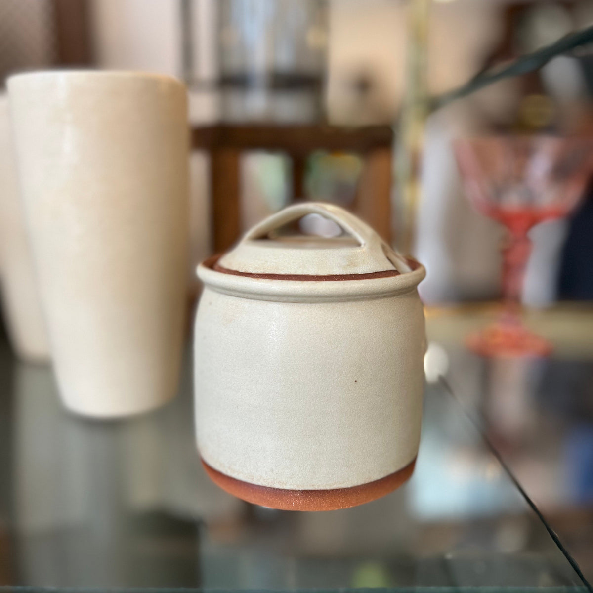 NY Stoneware Honey Pot