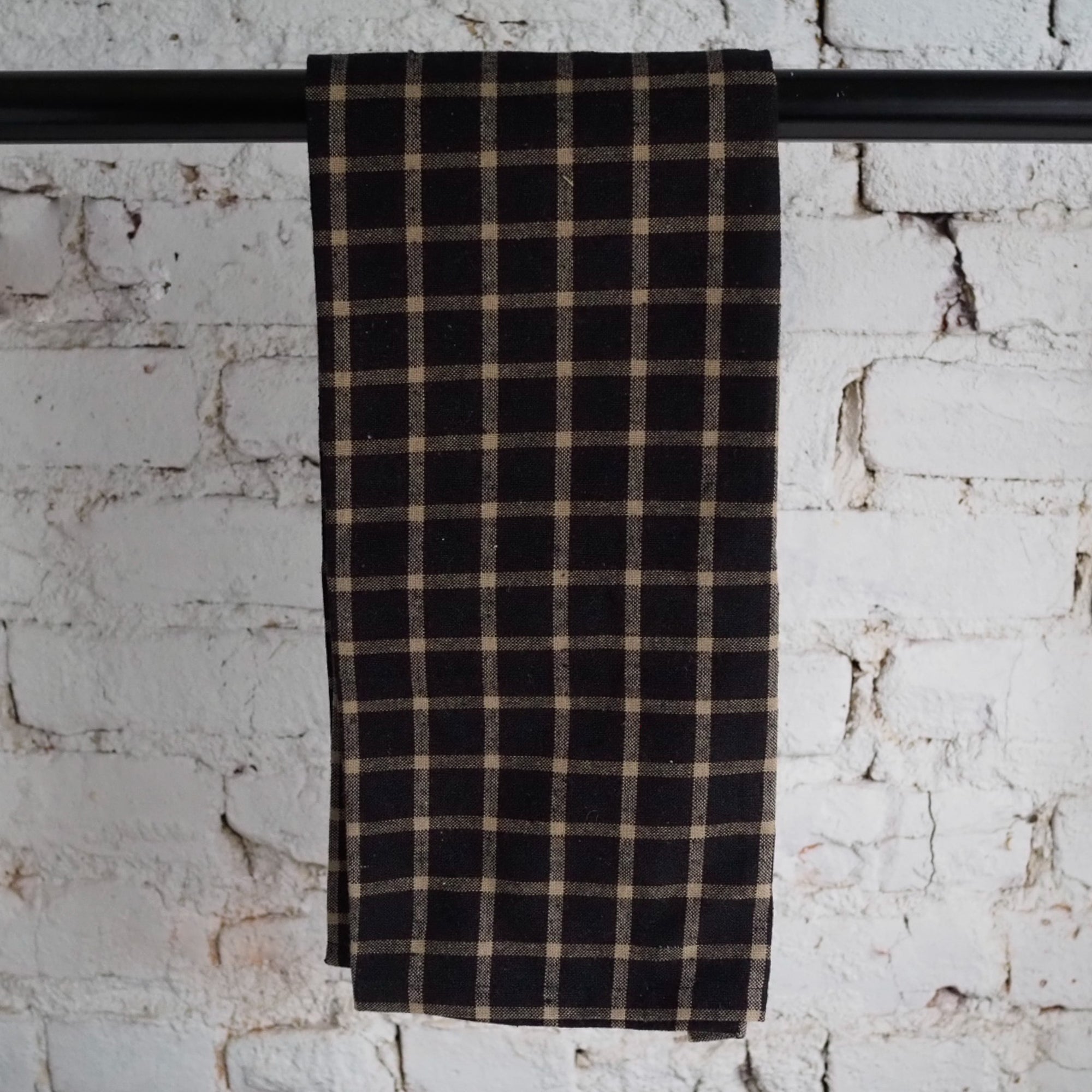 Black & Tan Cotton Towel