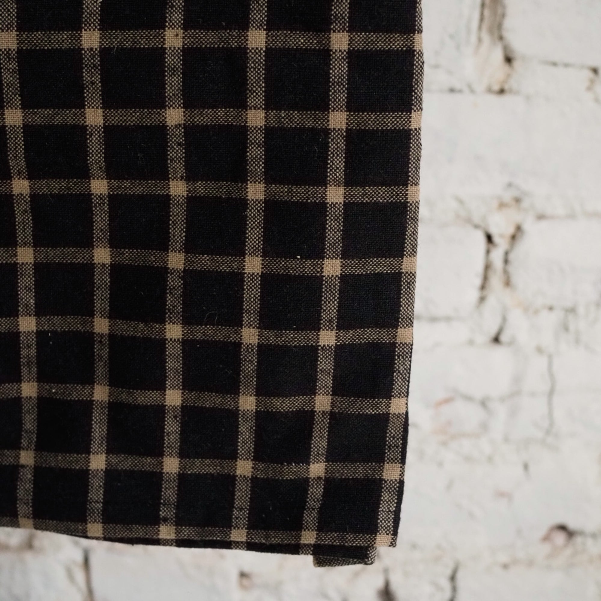 Black & Tan Cotton Towel