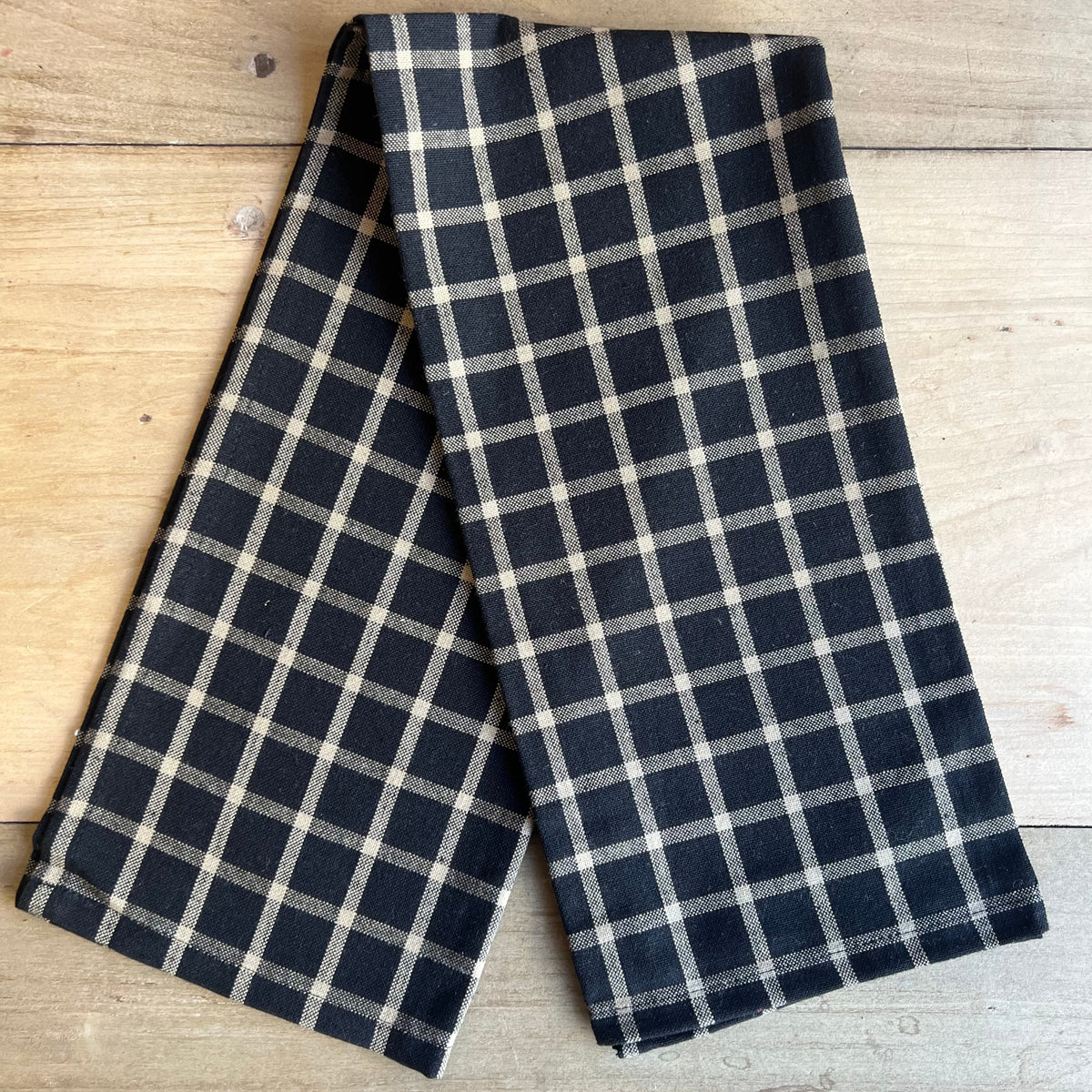 Black &amp; Tan Cotton Towel