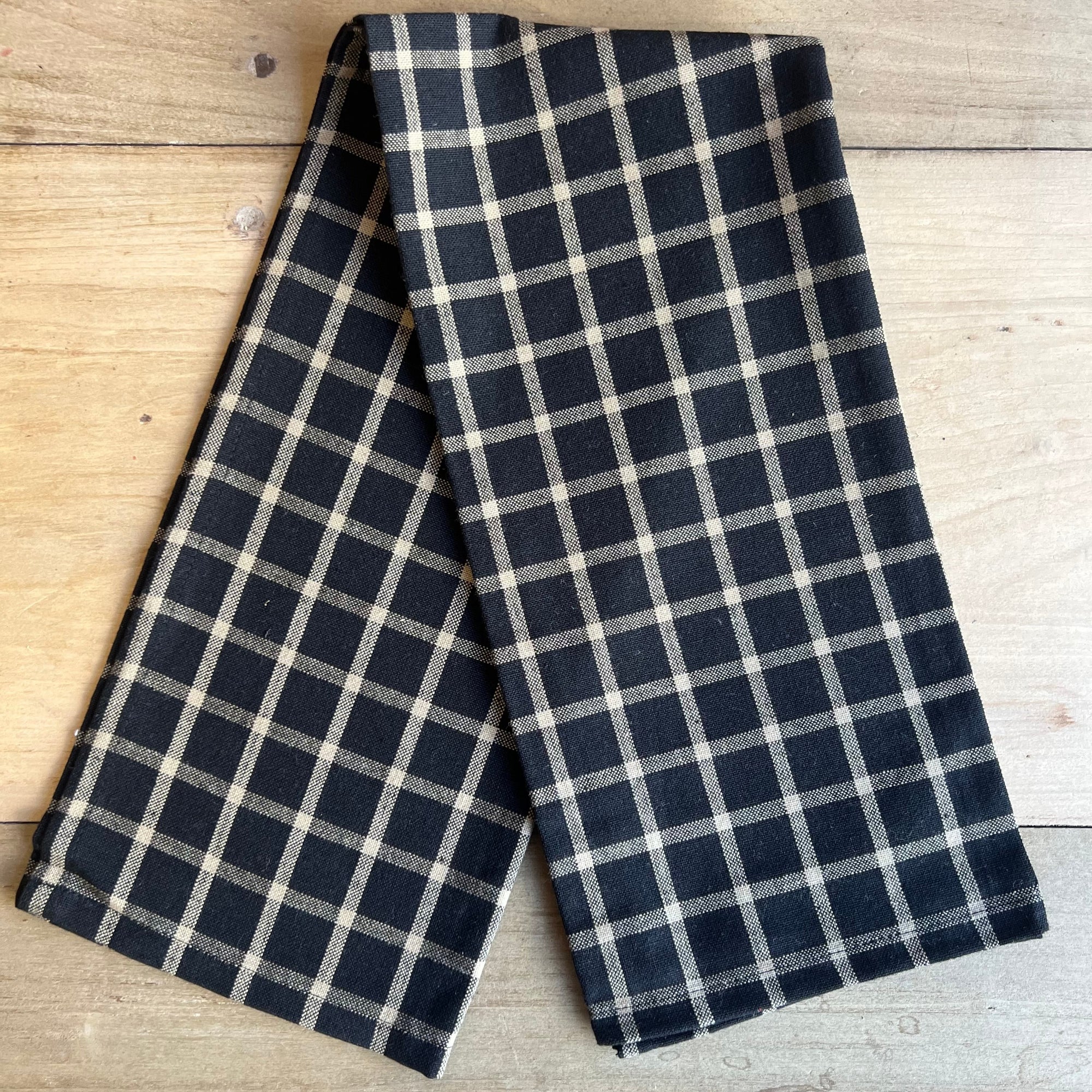 Black & Tan Cotton Towel